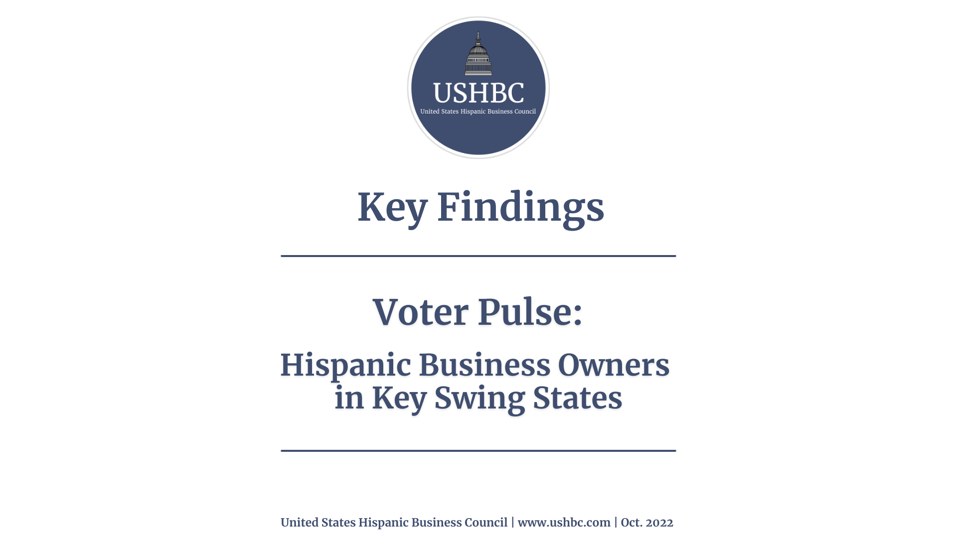 Voter Pulse: Hispanic Business Owners in Key Swing States