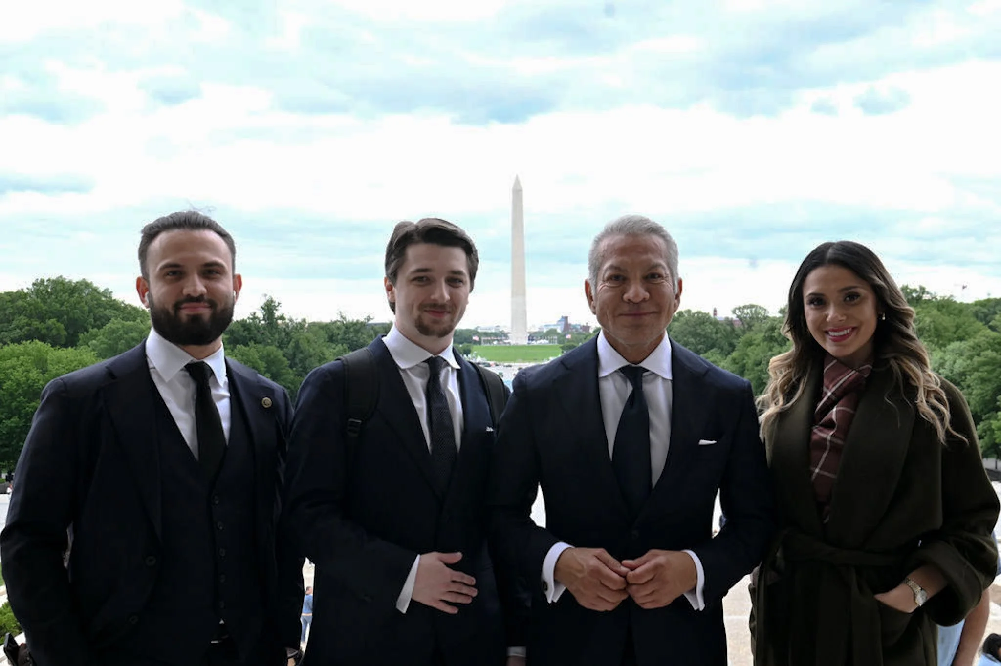 US Hispanic Business Council Team in front of Washington Monument