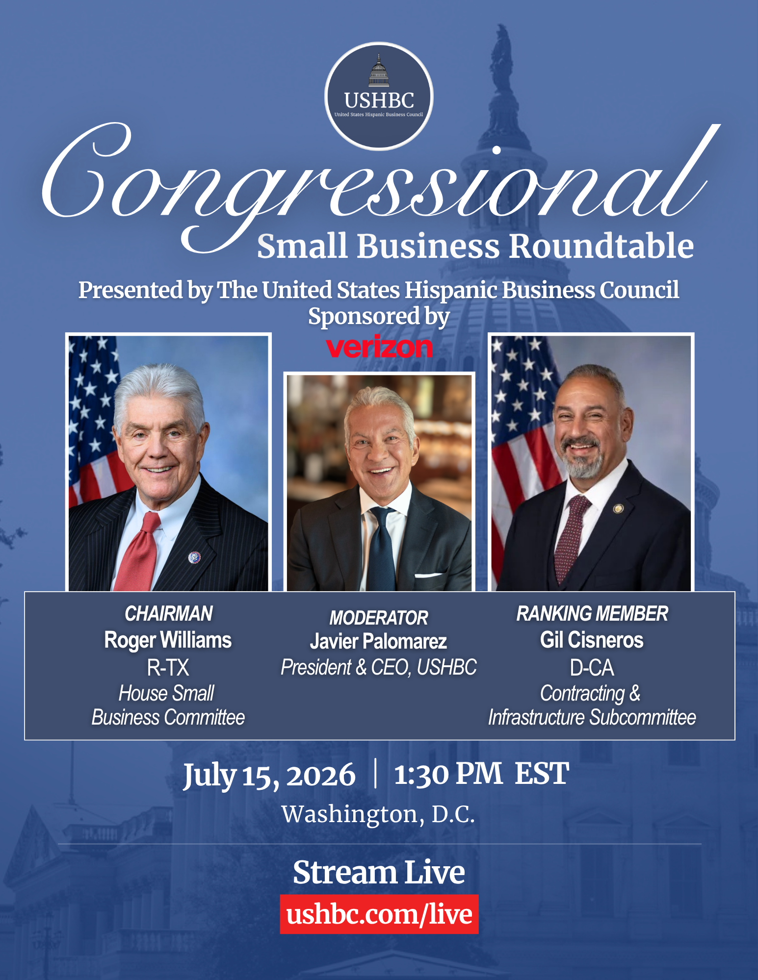 USHBC and Verizon present Congressional Small Business Roundtable