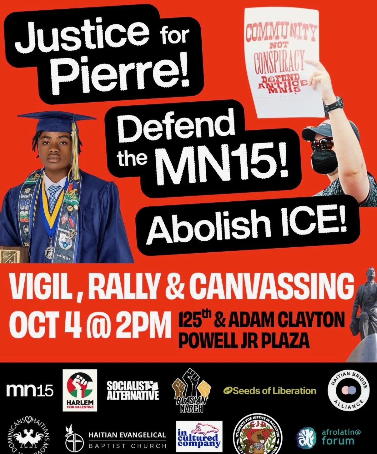 Justice for Pierre! Vigil. Rally & Canvassing!