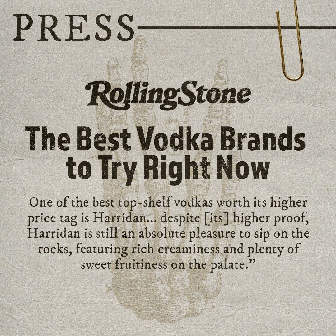 Biggest thank you @rollingstone for the continued love!! ⁠
⁠
At Harridan, we've always prided ourselves on being as equally high in flavor and quality as we are in proof. So whether it's on the rocks or in a martini, say hello to  vodka you can sip s