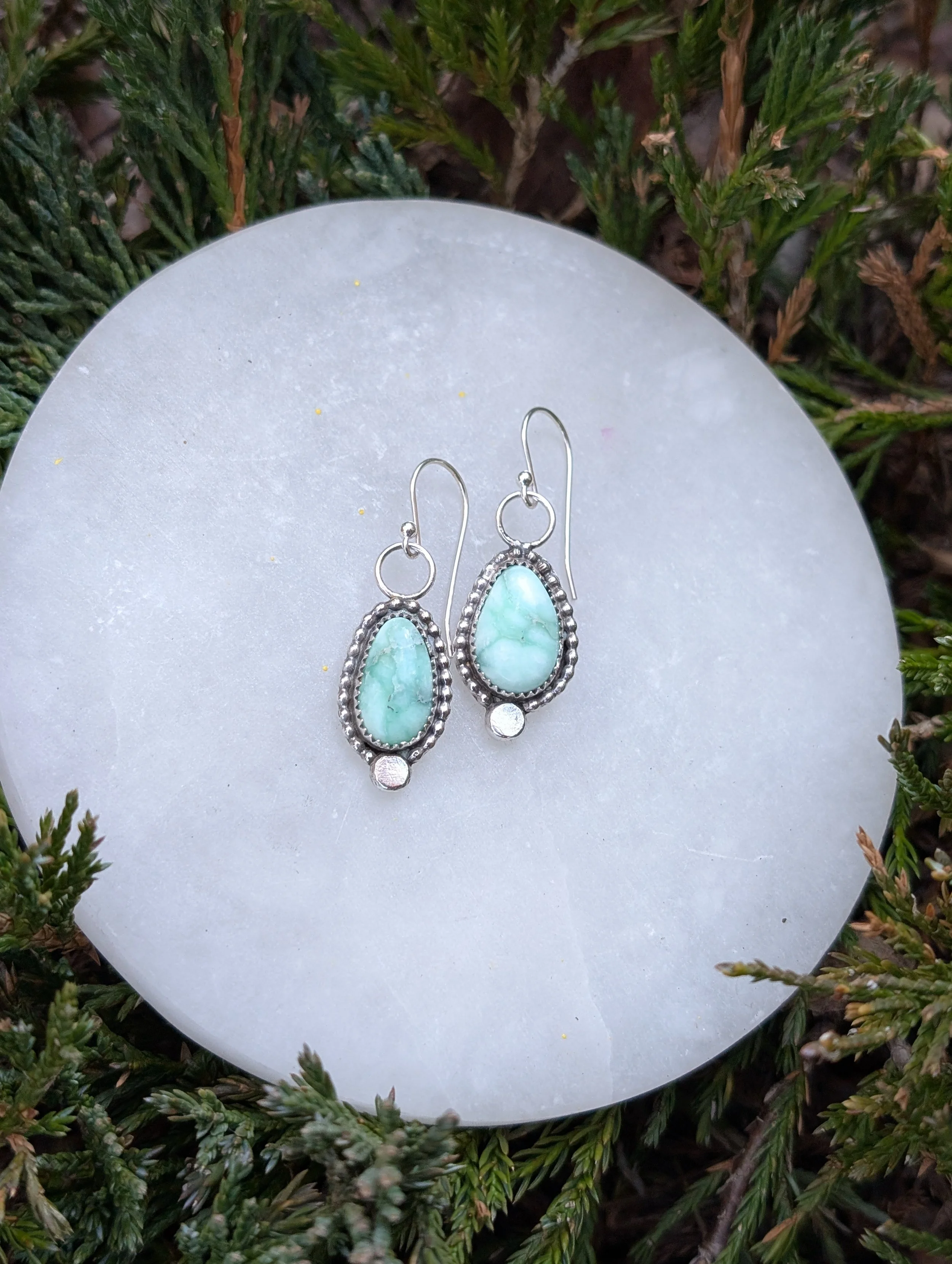 Seafoam Variscite Dangles