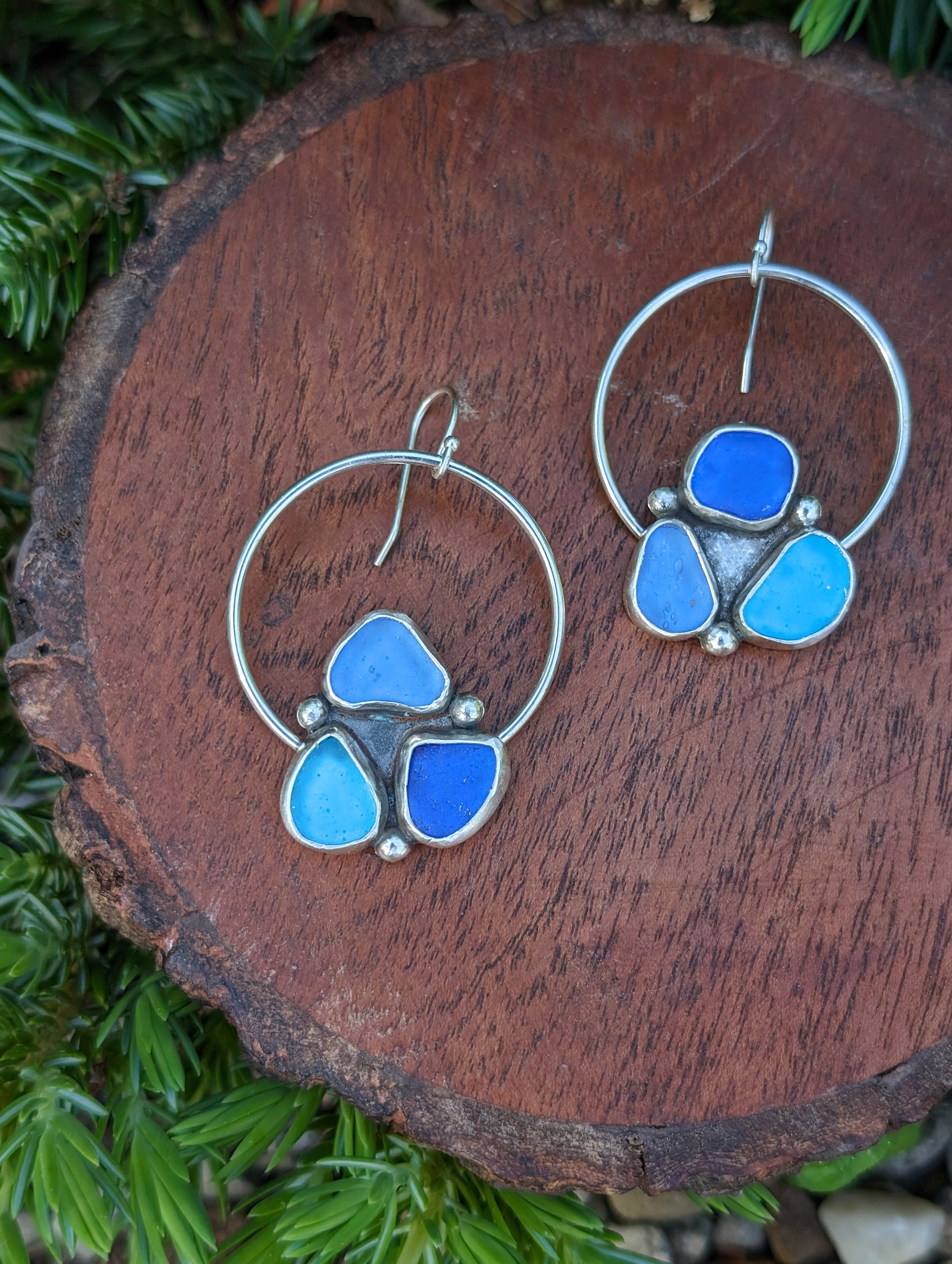 Trio Blue Hoops