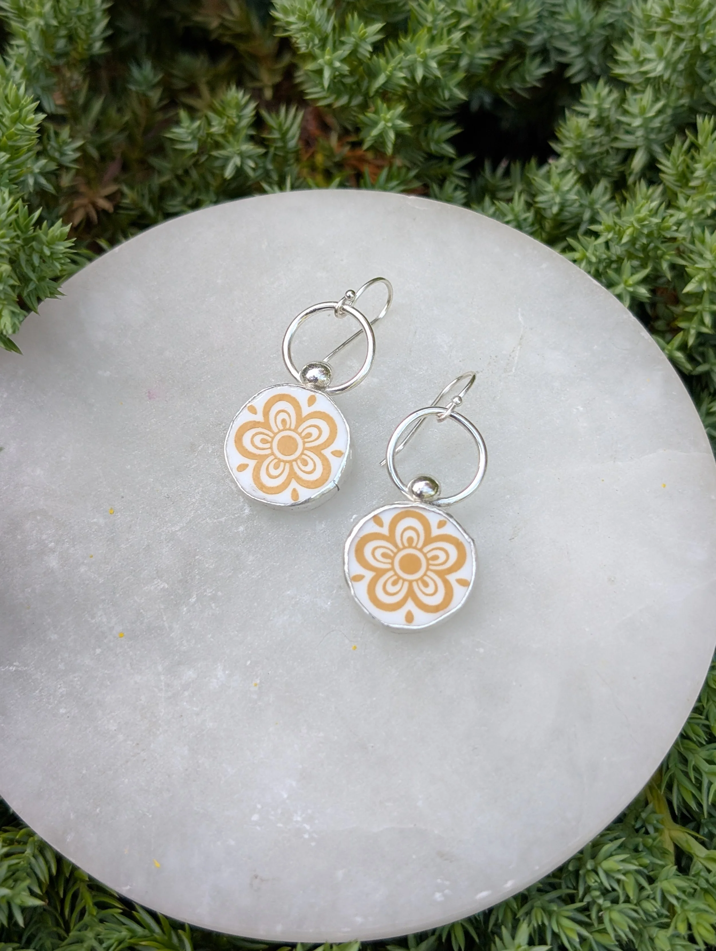 Butterfly Gold Corelle Earrings (Flowers)