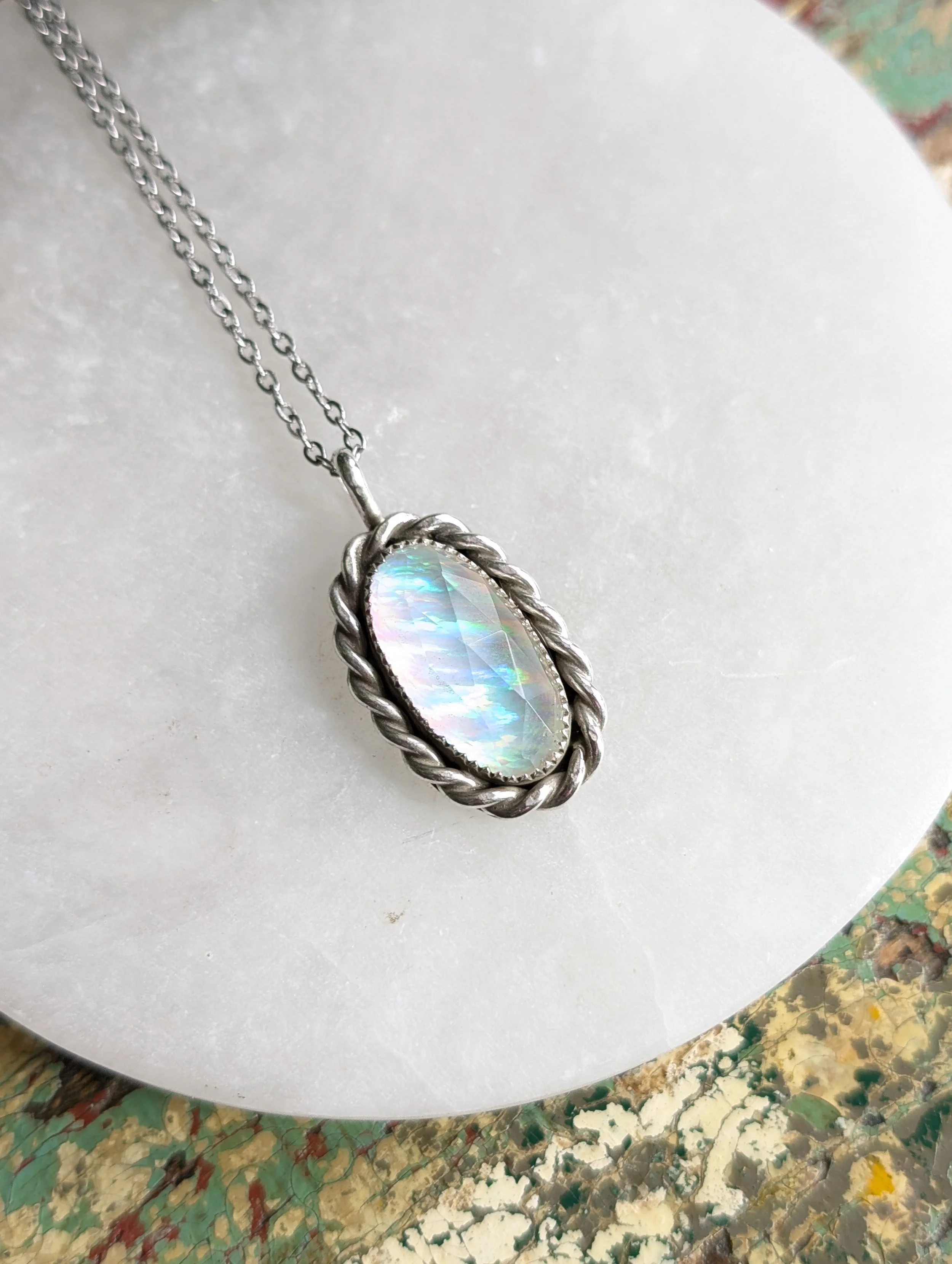 Aurora Opal Necklace