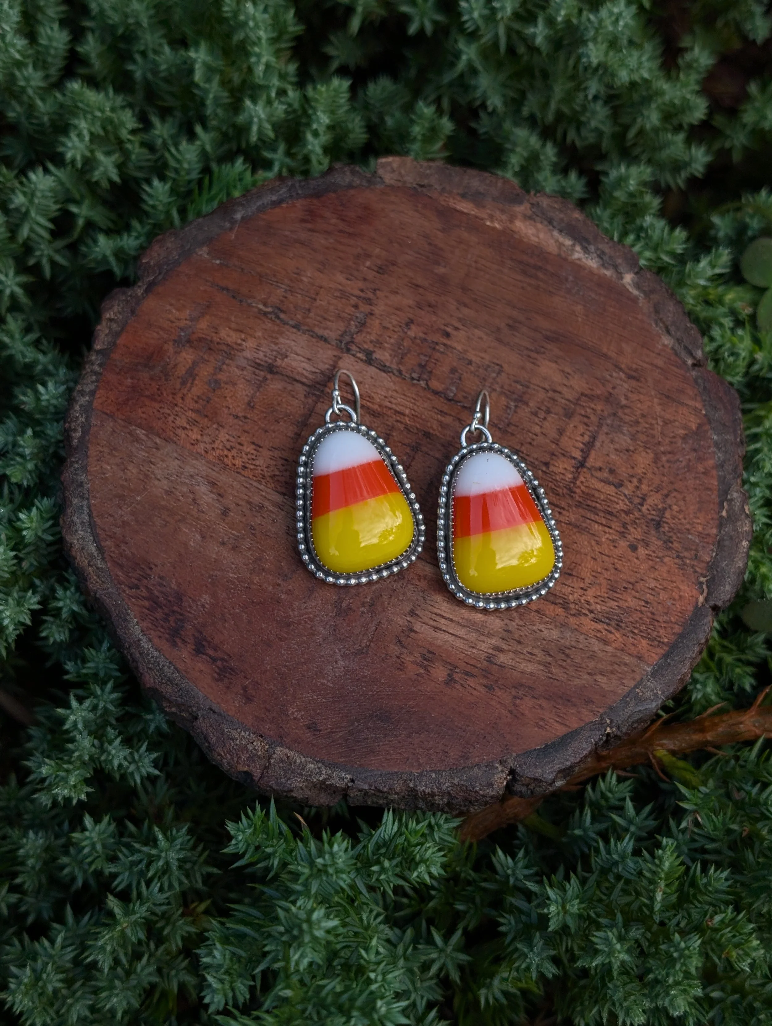 Candy Corn Earrings