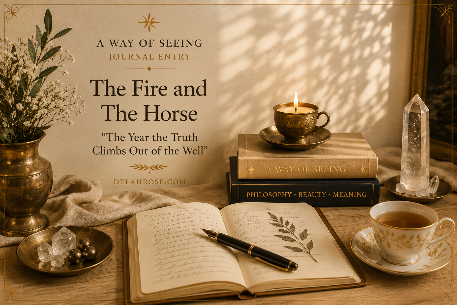 The Fire and The Horse; - “The Year the Truth Climbs Out of the Well”