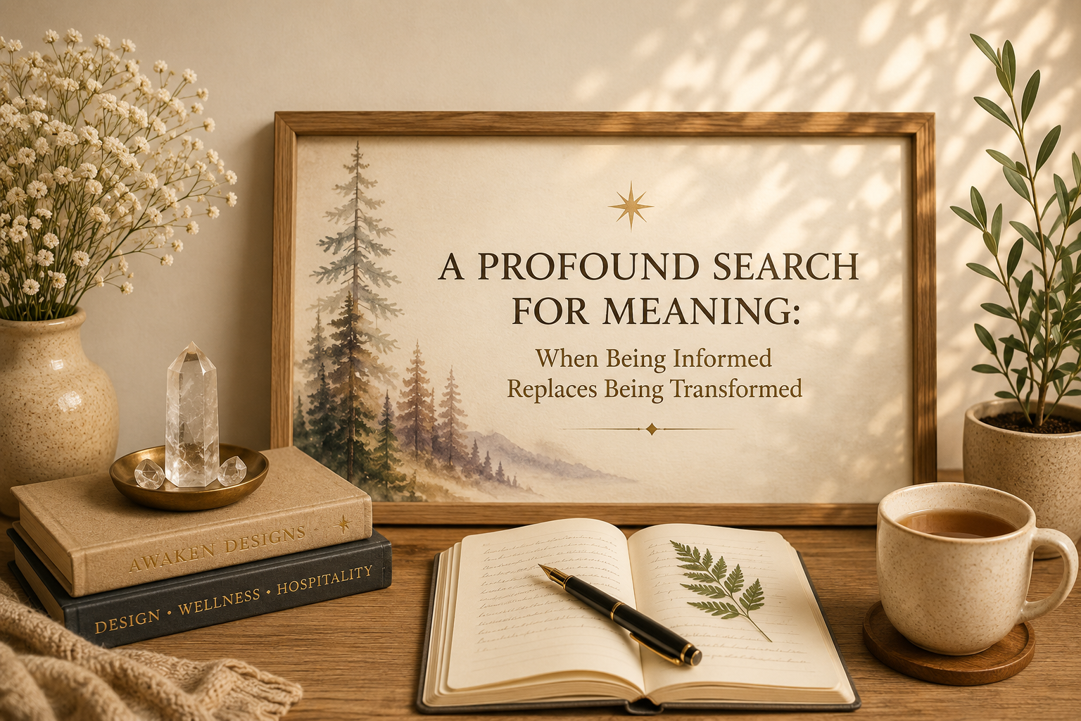 A Profound Search for Meaning: When Being Informed Replaces Being Transformed