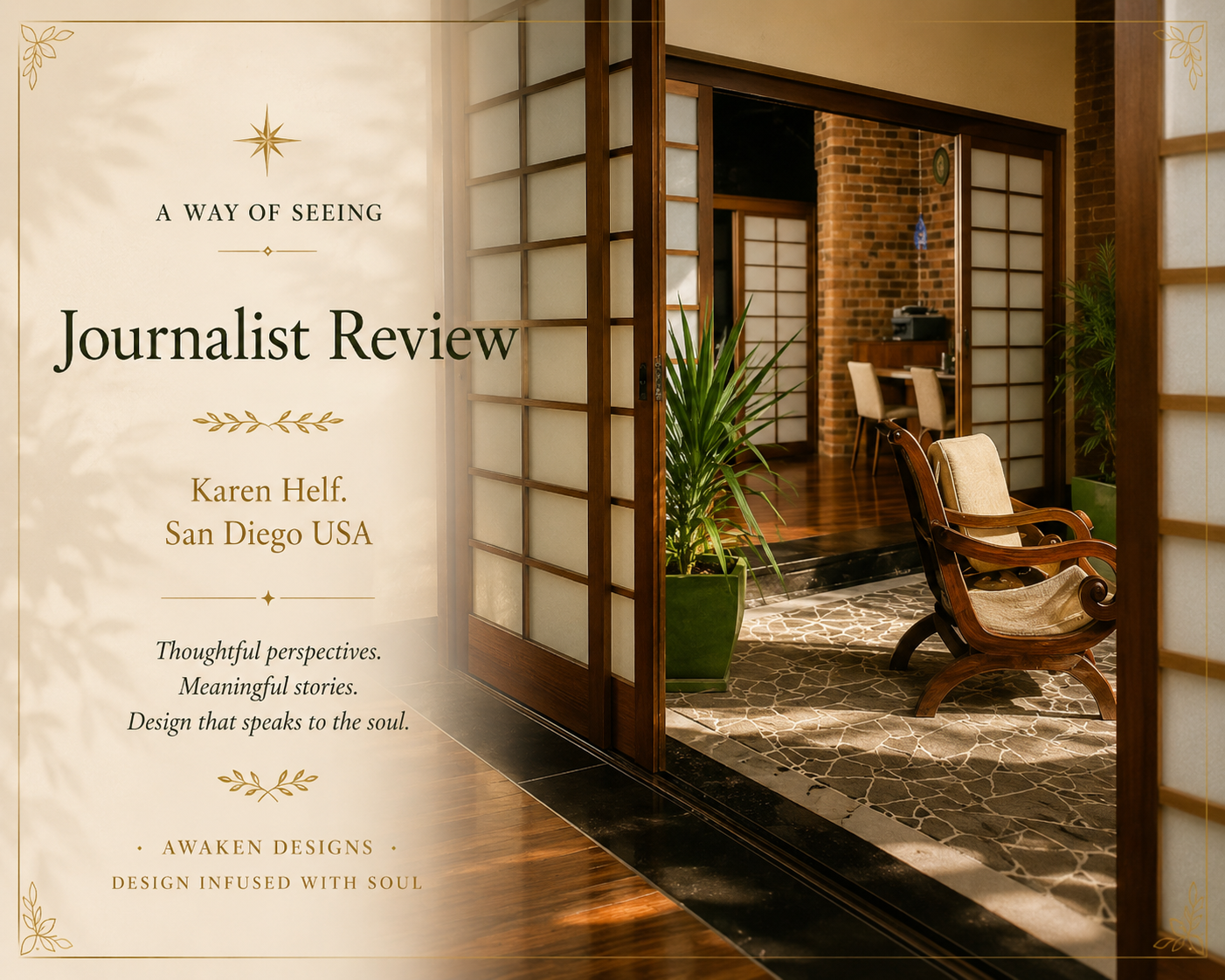  Journalist Review - Karen Helf. San Diego USA