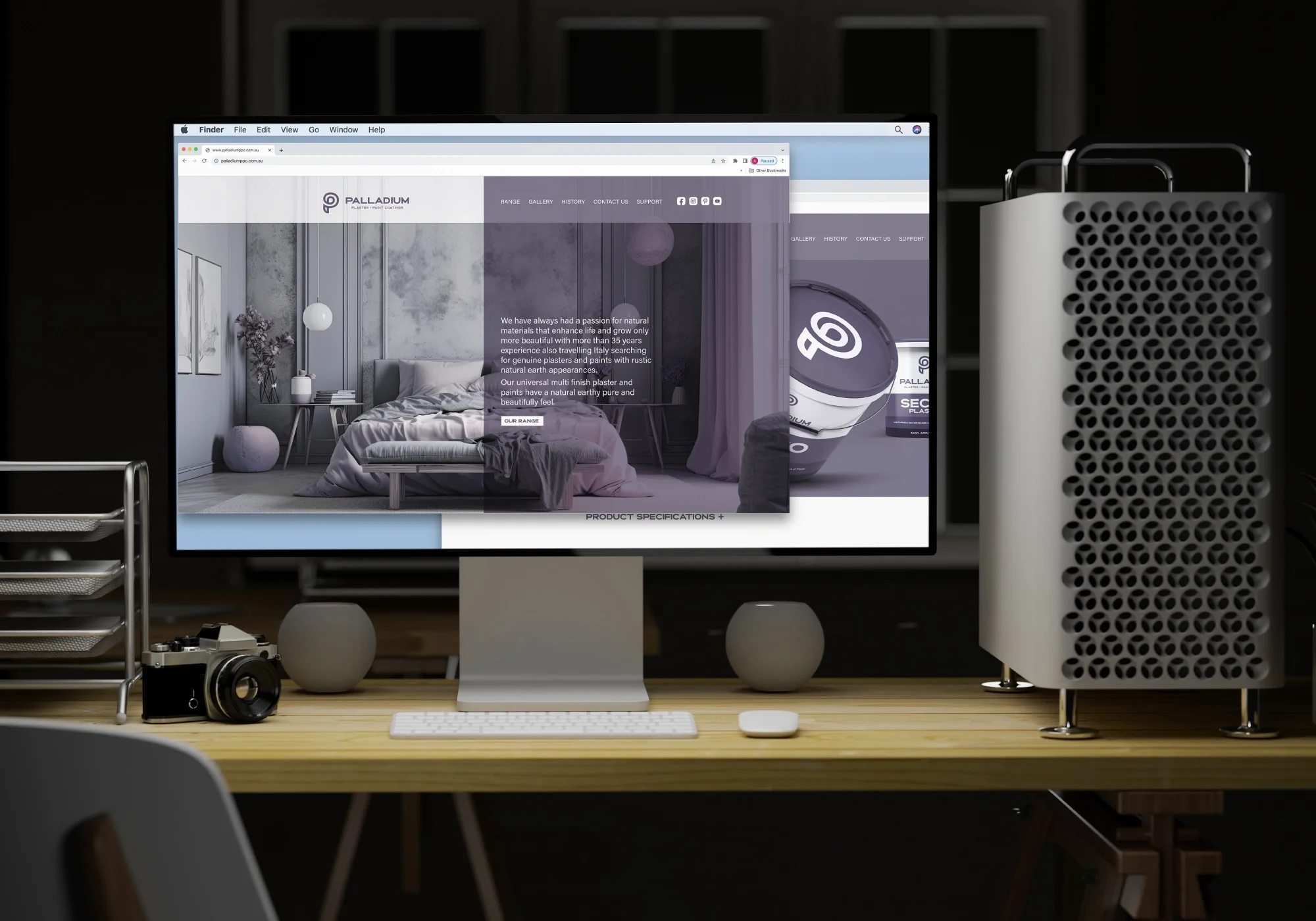 Palladium Plaster & Paint Coatings website 