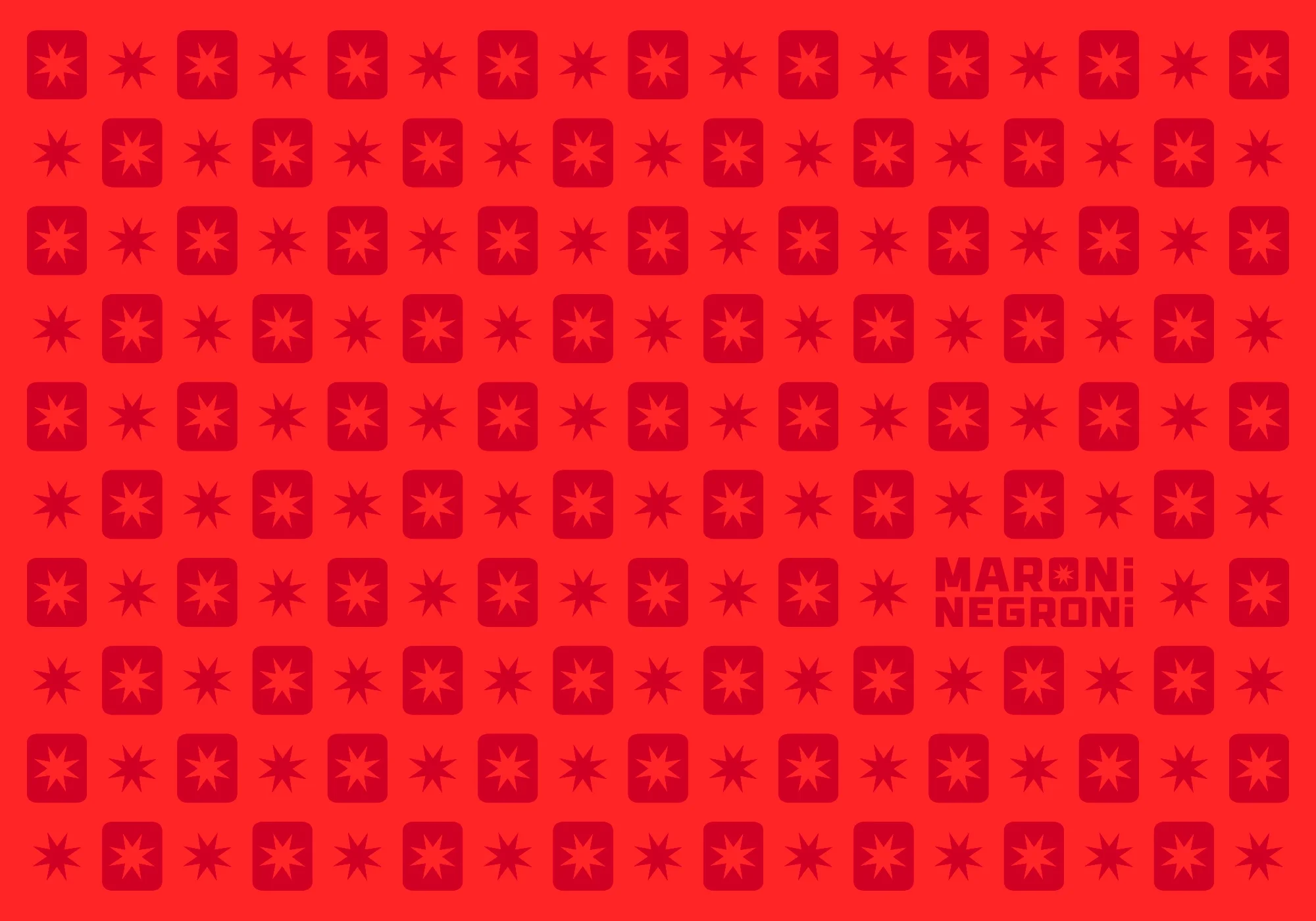 Maroni Negroni Branding pattern