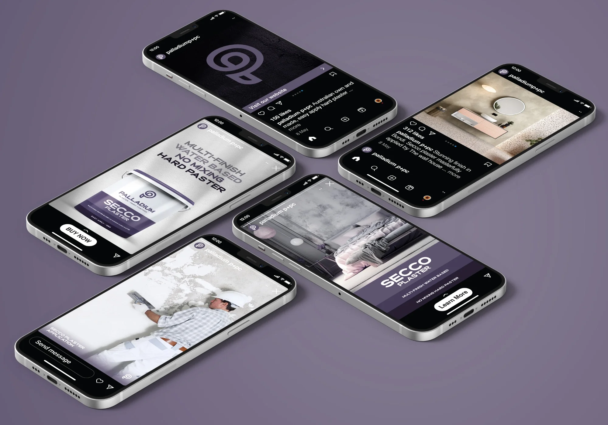 Palladium Plaster & Paint Coatings social media