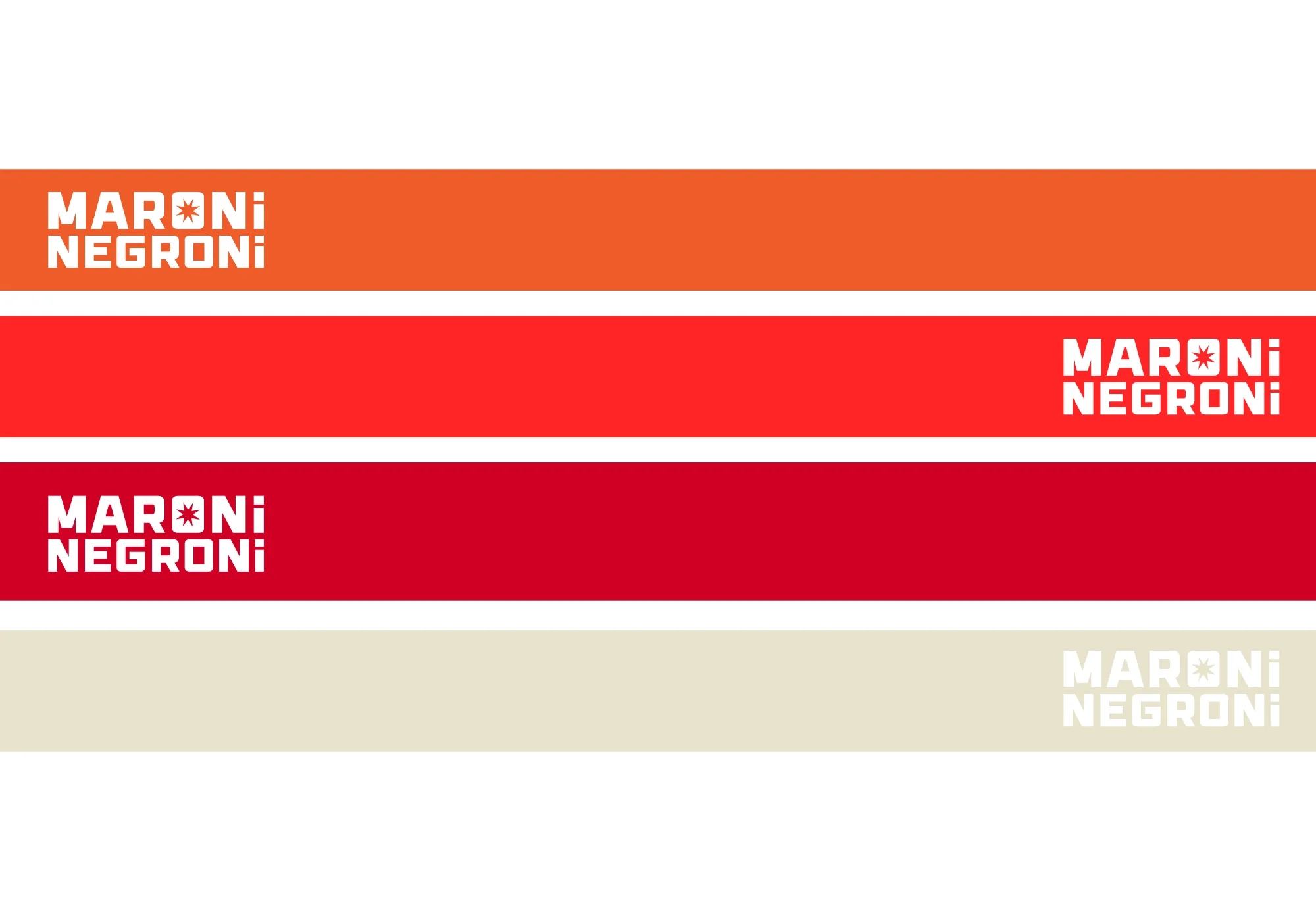 Maroni Negroni Branding
