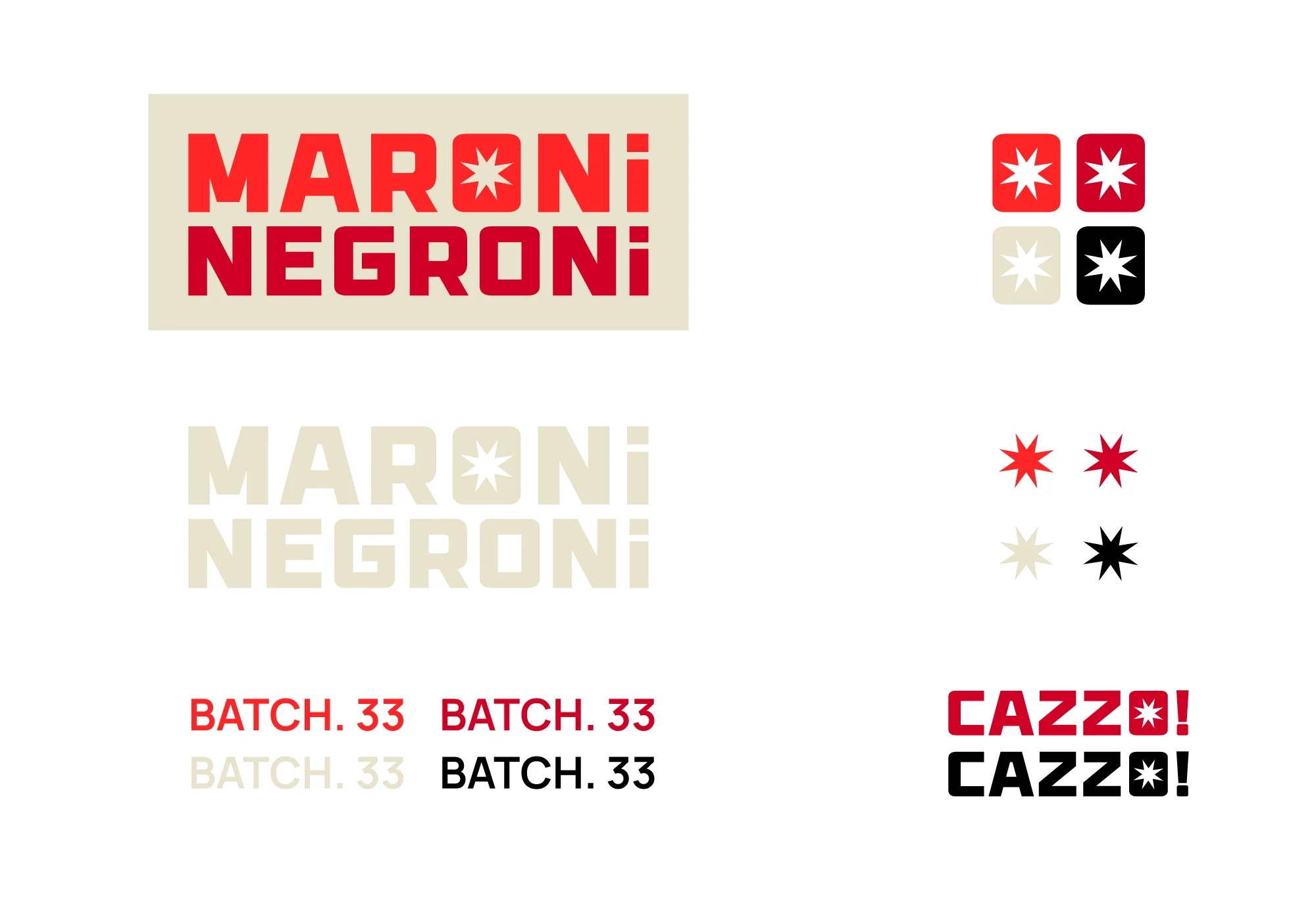 Maroni Negroni Branding