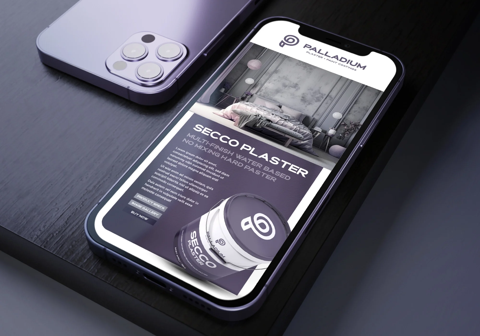 Palladium Plaster & Paint Coatings website