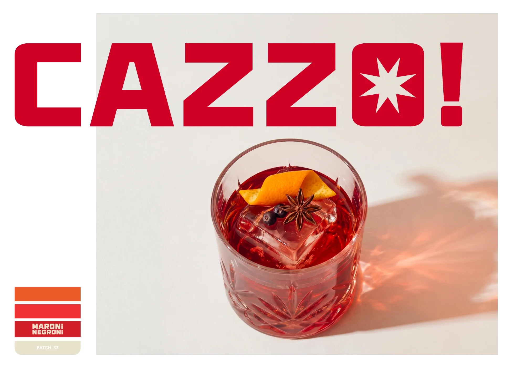 Maroni Negroni campaign branding