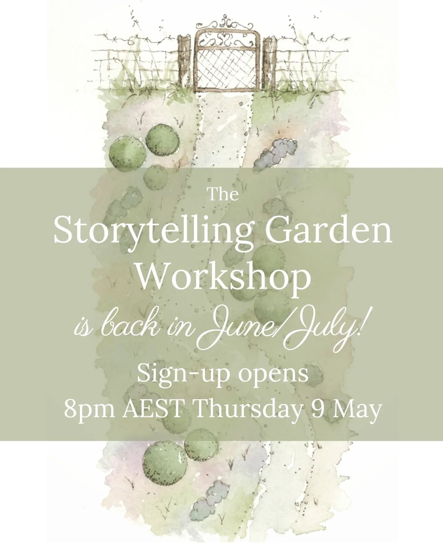 Winter is the perfect garden planning time, so The Storytelling Garden Workshop is back for a winter run, and bookings open this Thursday 9 May at 8pm AEST!
Delivered via tactile lovely things in the post, along with online notes, Zoom group gatherin