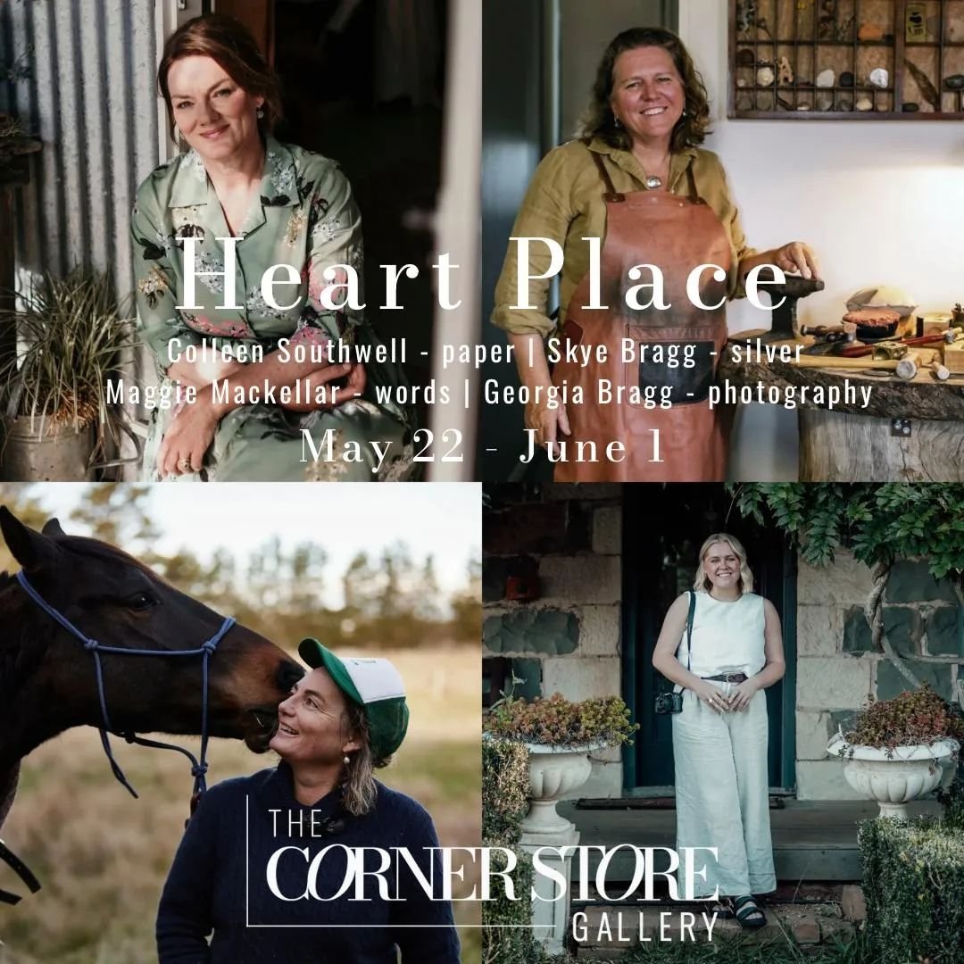 A week from today! Heart Place. An exhibition that explores connections to place and landscape. I'm so excited to be doing this show alongside friends @skyebraggdesigns @maggiemackellar_ and @georgiabragg_photography . We have trodden and experienced