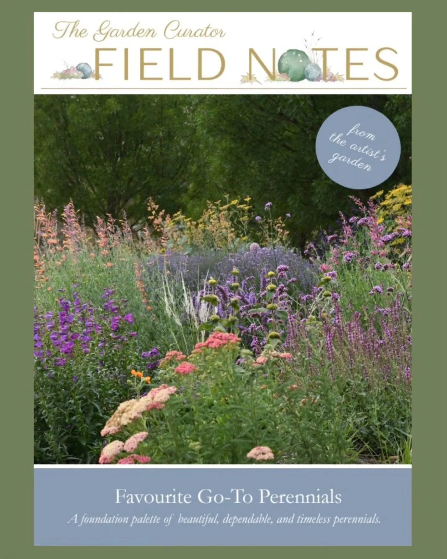 A new Field Notes has bloomed! Favourite Go-To Perennials is 88 pages ready to download, full of my foundation perennials - those plants and genera you see often in my photos here, fully profiled with illustrations and numerous captioned photos, and 
