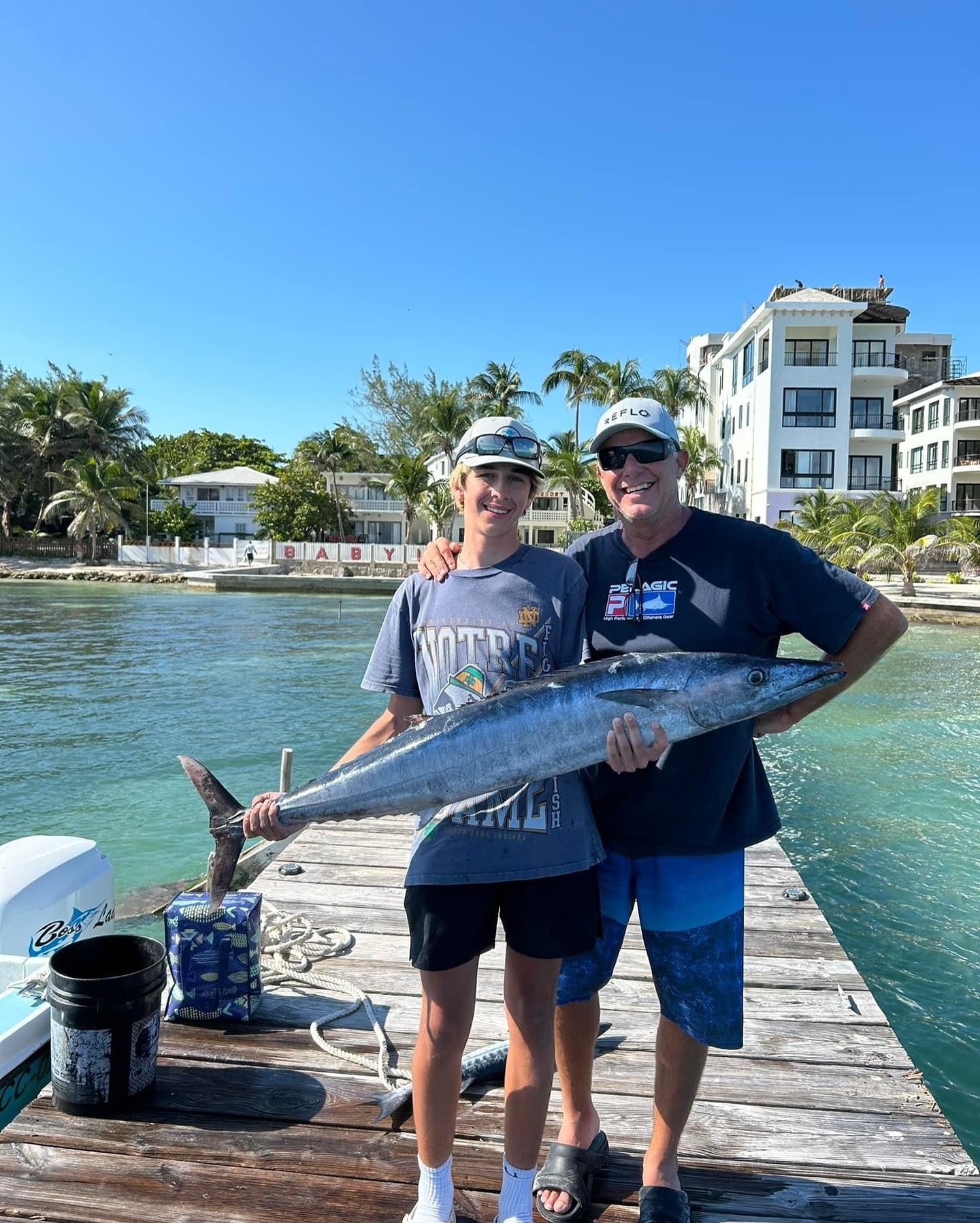Grateful for tight lines and new memories between friends and family in a beautiful destination like Belize! No complaints when it&rsquo;s a wahoo on the end of the rod either. Happy Thanksgiving to all who celebrate! 🩵

📸: @mikesfishingadventuresb