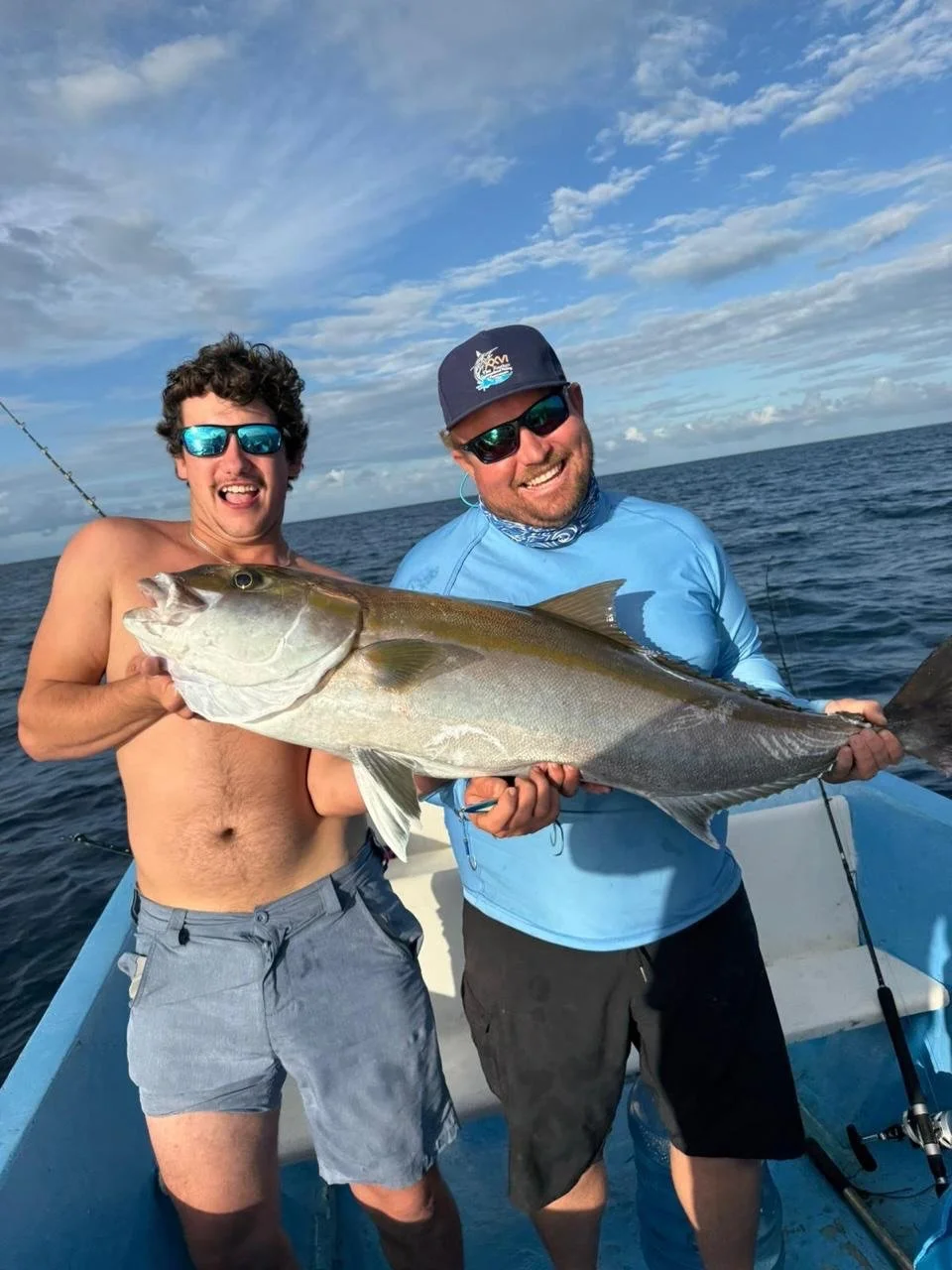 Just another day jigging for Capt. Warren Cabral, on a wide open bite. 🤙🏽 His crew lured in some #snappers, a nice fat #amberjack, and even proof of the taxman lurking!

📸: @warren.cabral