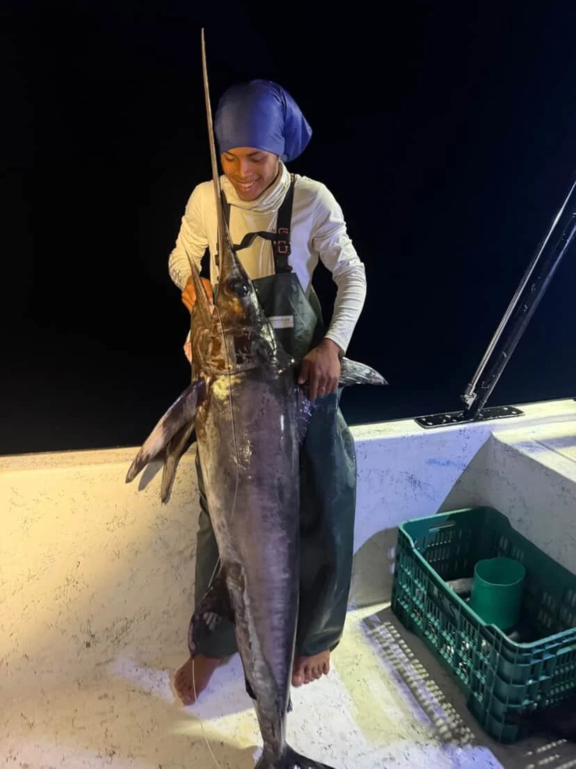 Might be hard for Malachi Vacarro to top his own trophy fish this early on in the year&mdash;or it might be his own personal challenge. 🔥 Congrats to Capt. Daniel Smith and his #PanDBank crew for an impressive bite from the depths, like this #swordf