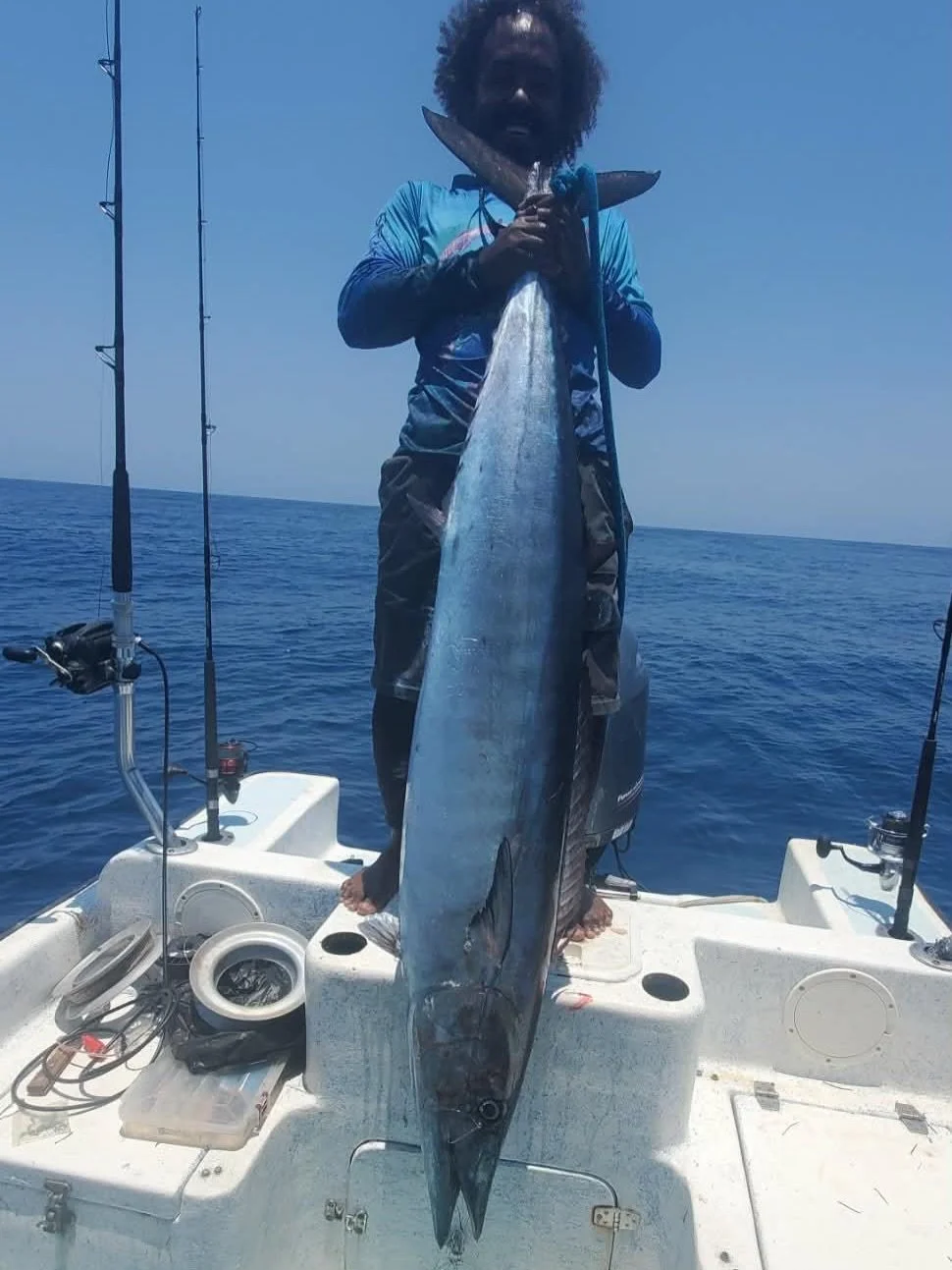 Light tackle, heavy reward. 🎯 One sprat on a spin rod and a dream, Darnell Leslie had his fun on #DancingMermaid&mdash;killing more than time while deep dropping in Southern Belize! Just 20 minutes later, no complaints with the odds that THIS size #