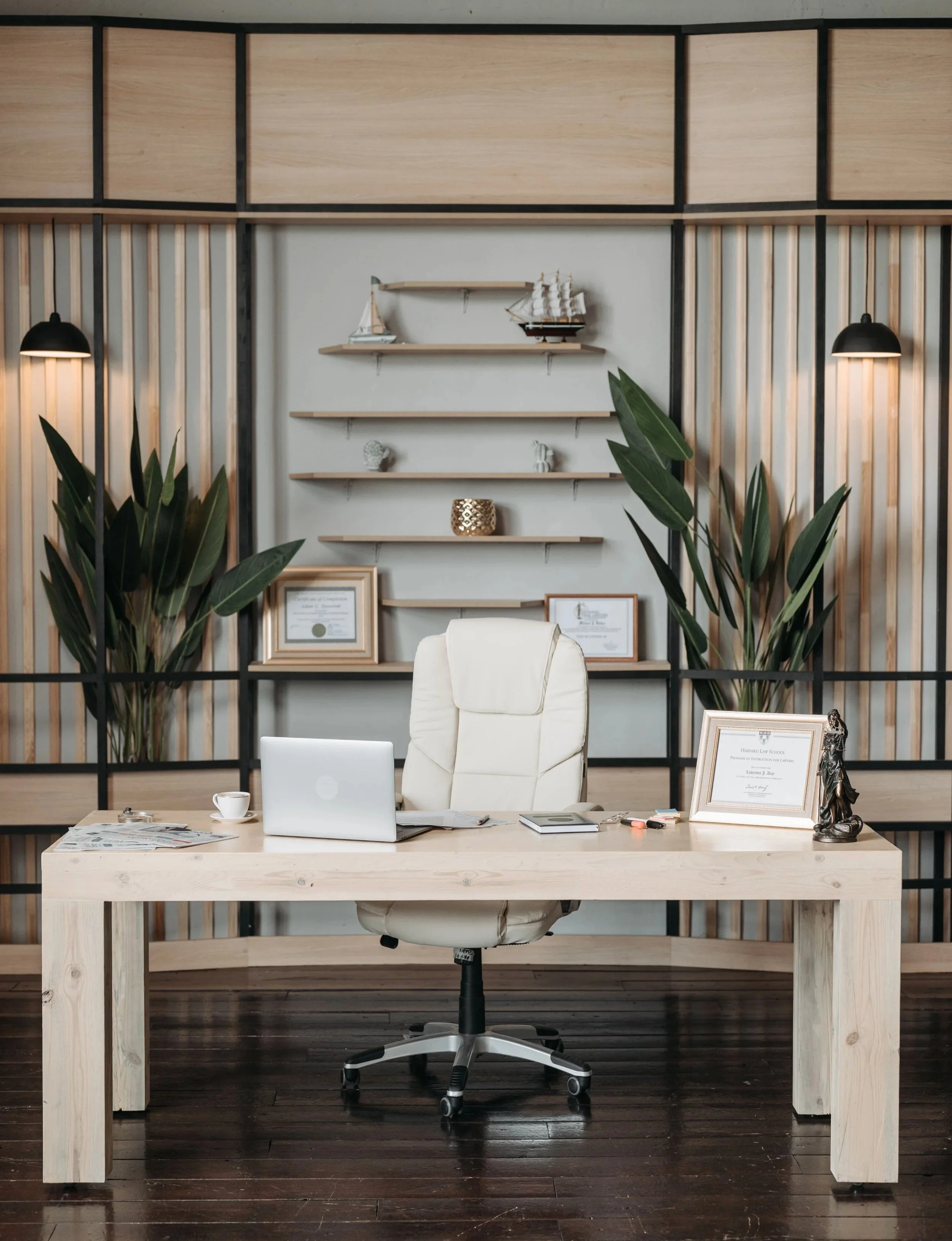 Elegant, organized home office designed to support productivity, household management, and everyday family organization.