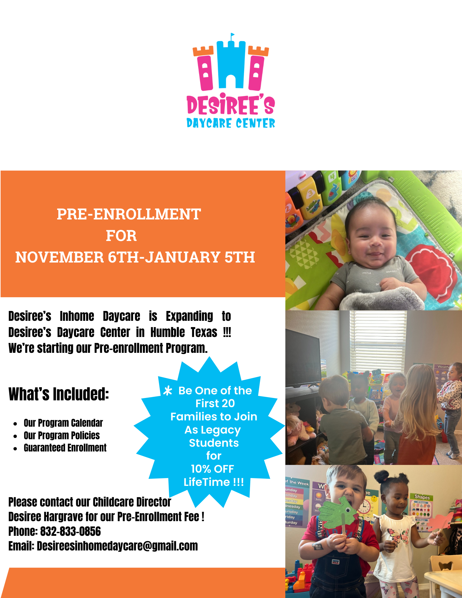 RSVP 1 — Desiree's inHome Daycare