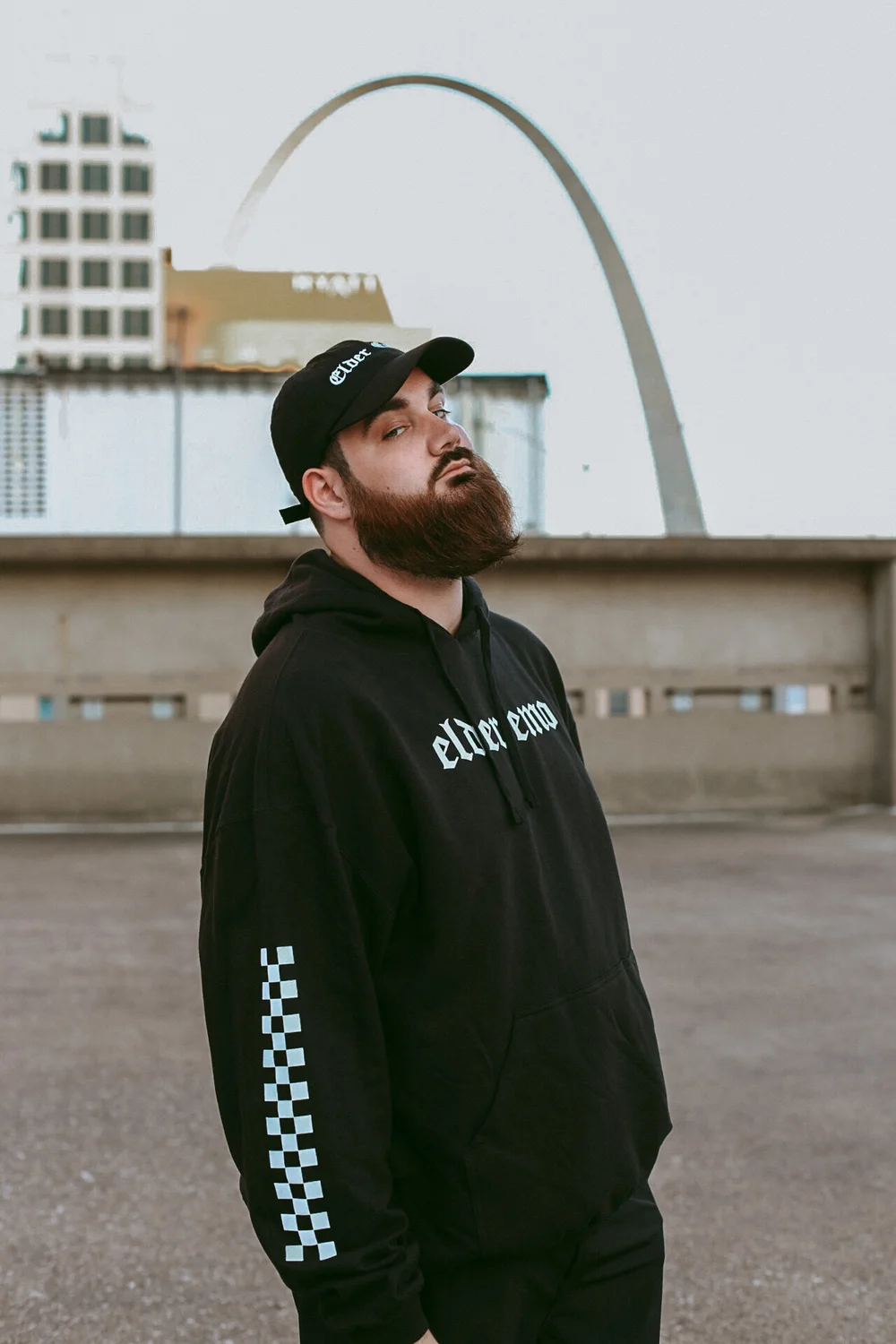 Black emo online hoodie