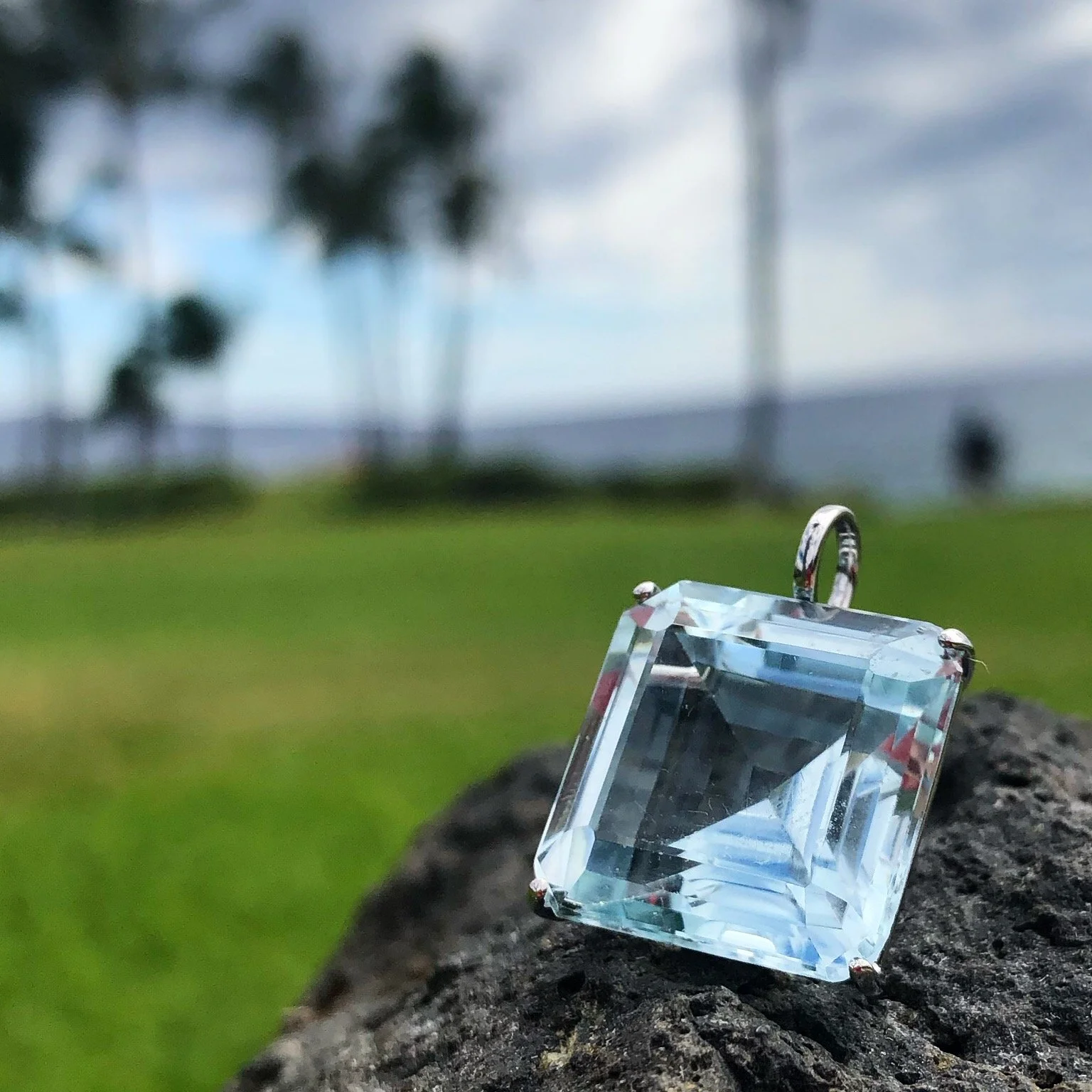 Pendant Aquamarine Anna Machado Jewelry NY - Special Projects