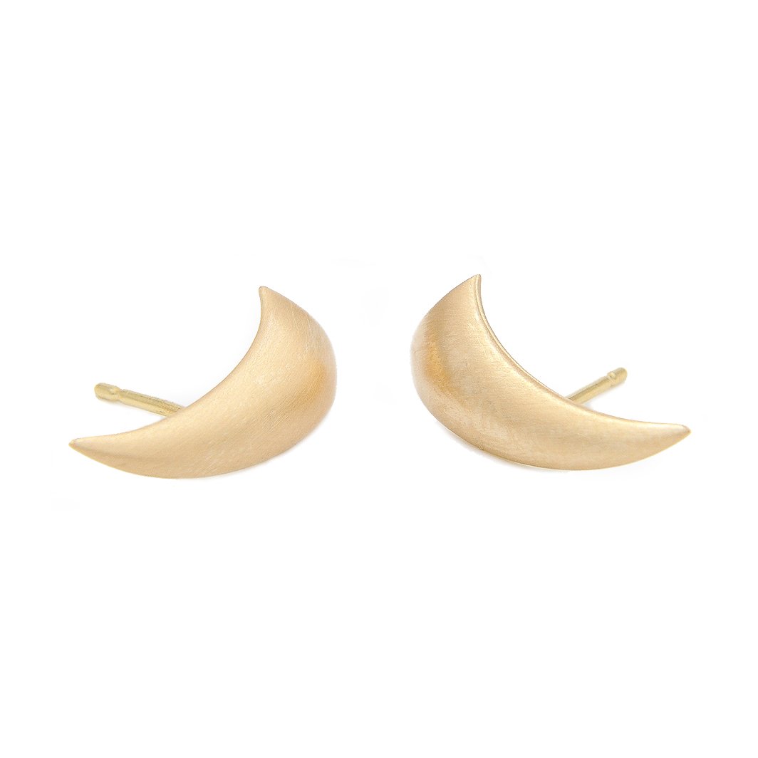 Leaf Folha Earrings in 18k Gold- Anna Machado Jewelry Design NY - Folhas Collection