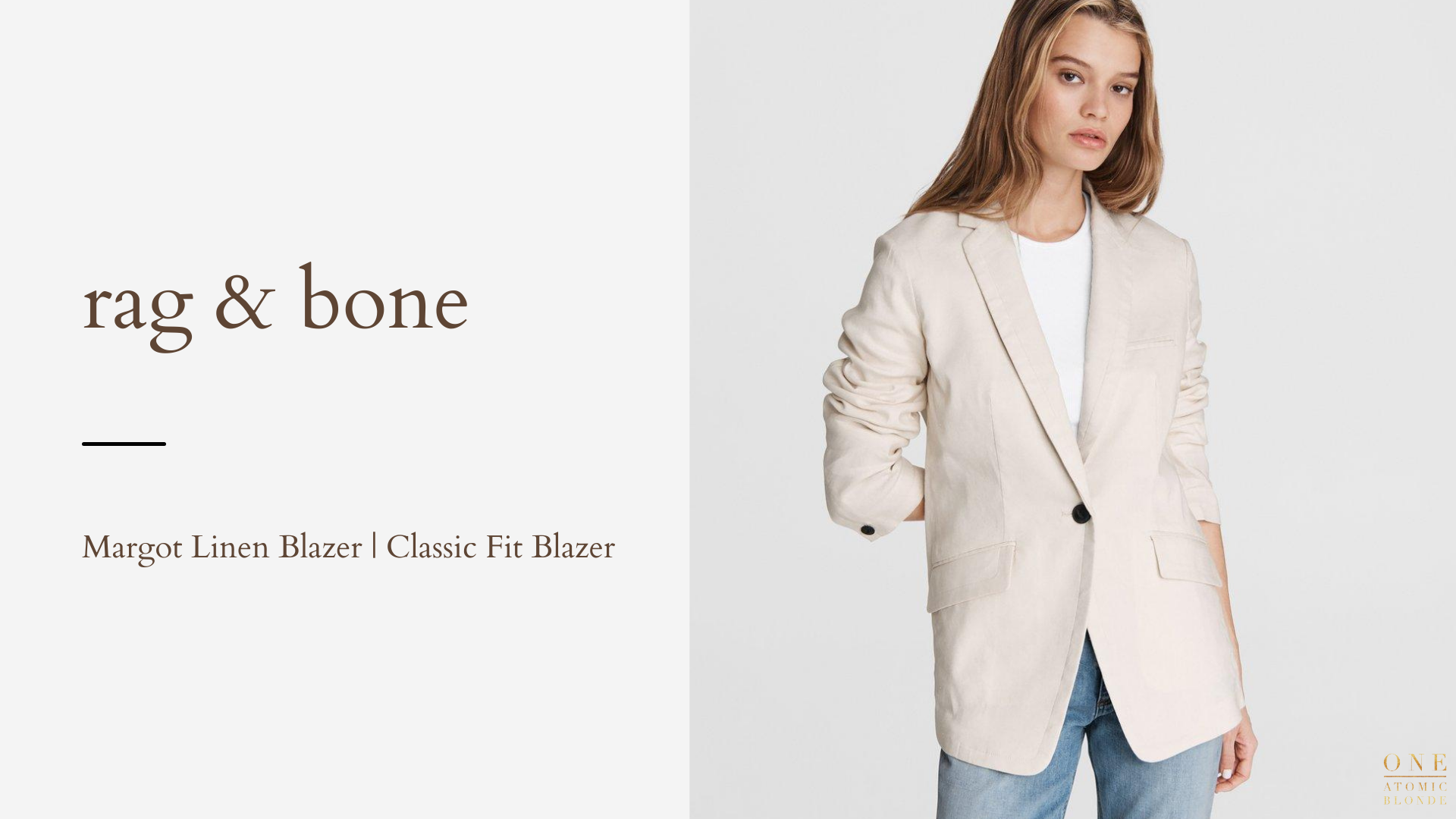 Mother's Day Gift Guide 2022 rag and bone margot linen blazer classic  fit fashion