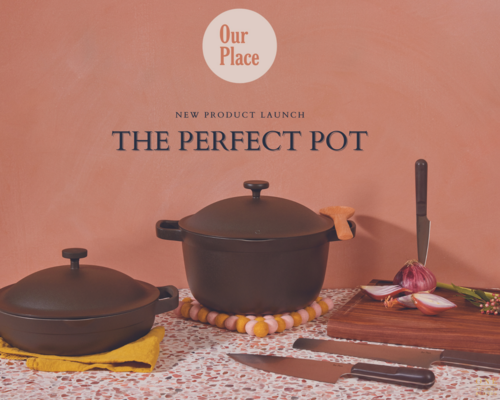 Our Place Perfect Pot 4-Piece Set, Blue, Cookware & Bakeware Pots Pans & Cookware