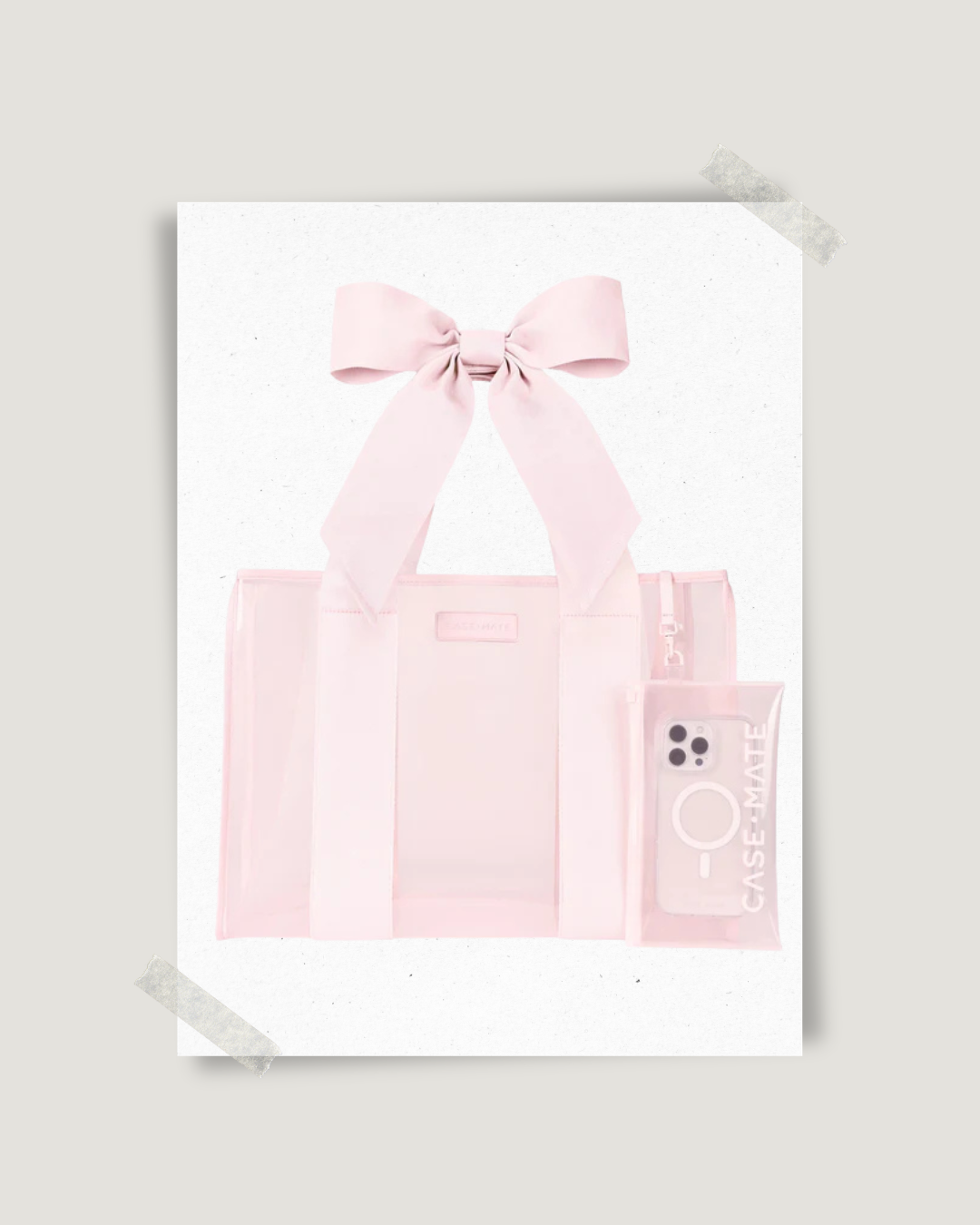 Memorial Day 2026 Favorites CASE MATE BALLERINA PINK BOW JELLY TOTE
