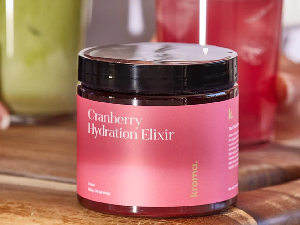 Cranberry hydration elixir Kroma Wellness