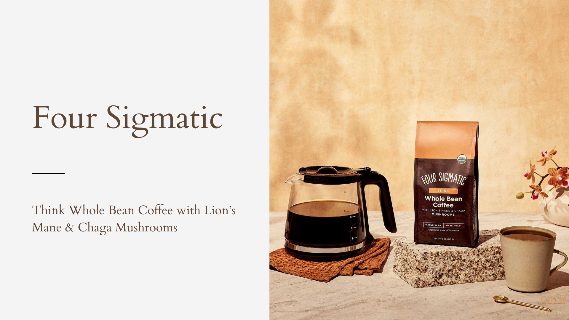 Mother's Day Gift Guide 2022 Four Sigmatic whole bean coffee Think with lion's mane and chaga mushrooms