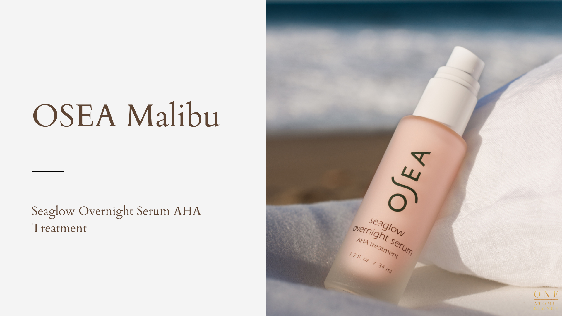 Mother's Day Gift Guide 2022 OSEA Malibu Seaglow Overnight Serum AHA Treatment
