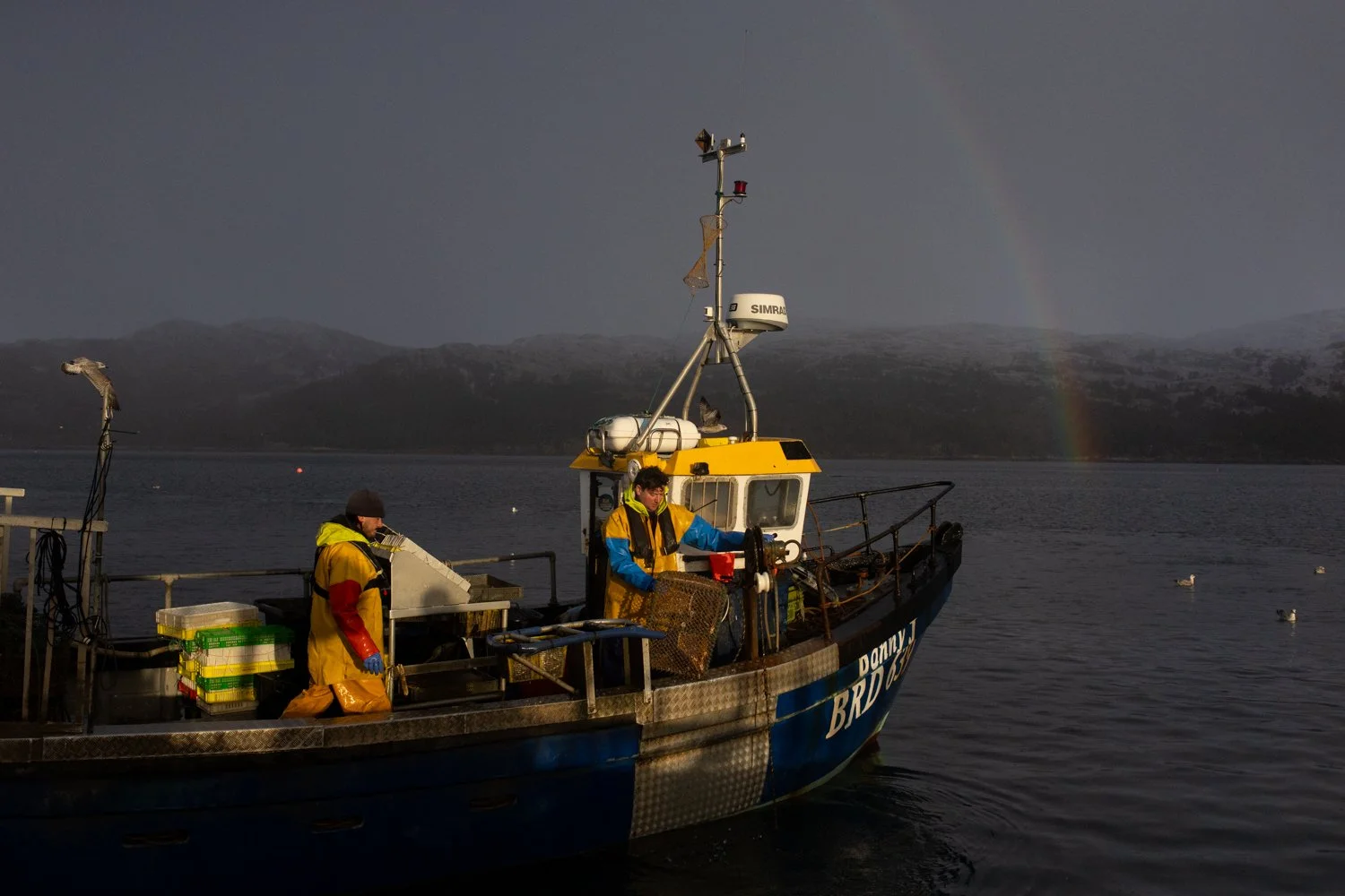 Small-scale creel fishermen operate in Loch Alsh.