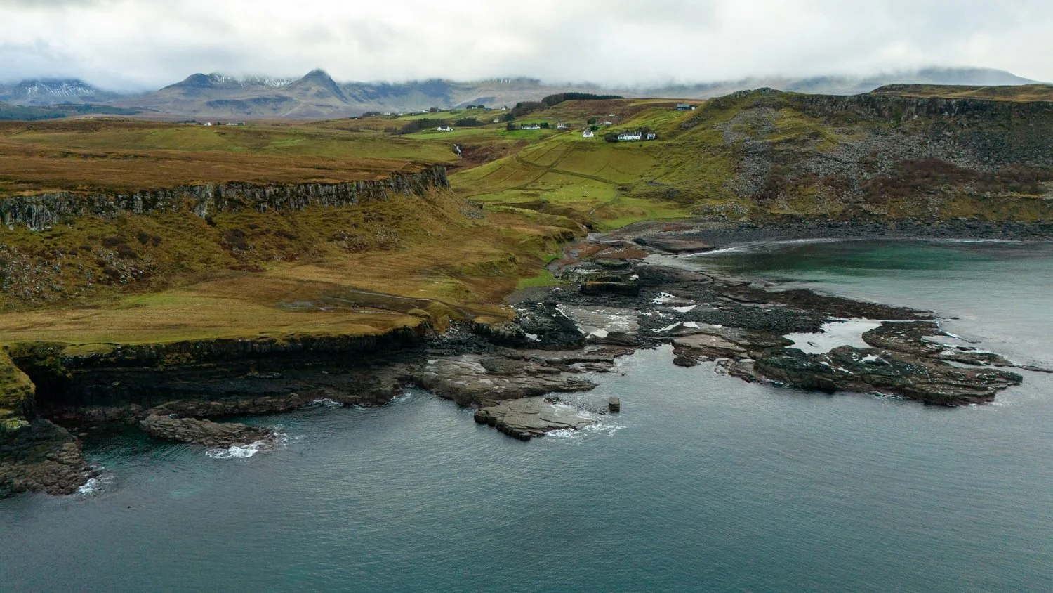A view from the northern coast of the Isle of Skye in Culnacnoc, Scotland.