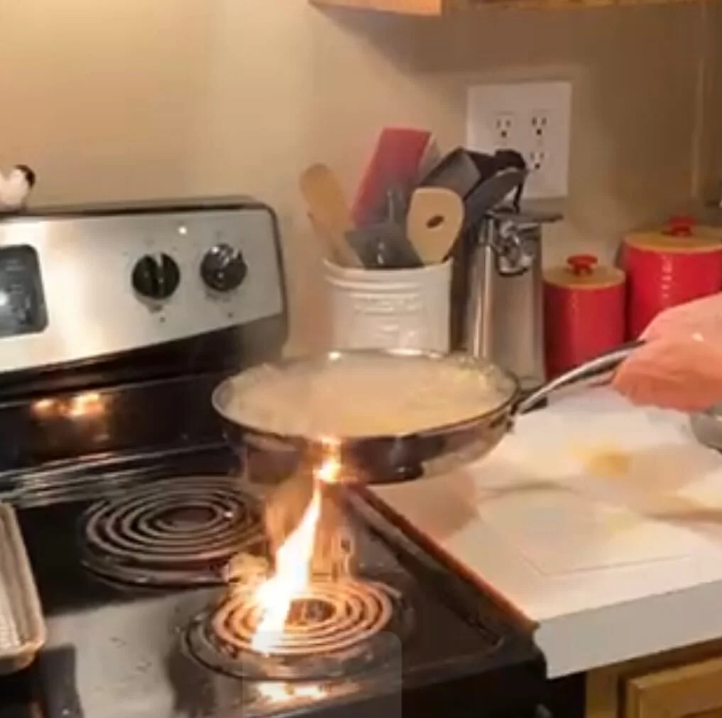 You never know what is going to happen on one of their live shows. 🔥😂 If you missed it catch a recap on their Facebook page. (Spoiler alert: nobody was harmed).