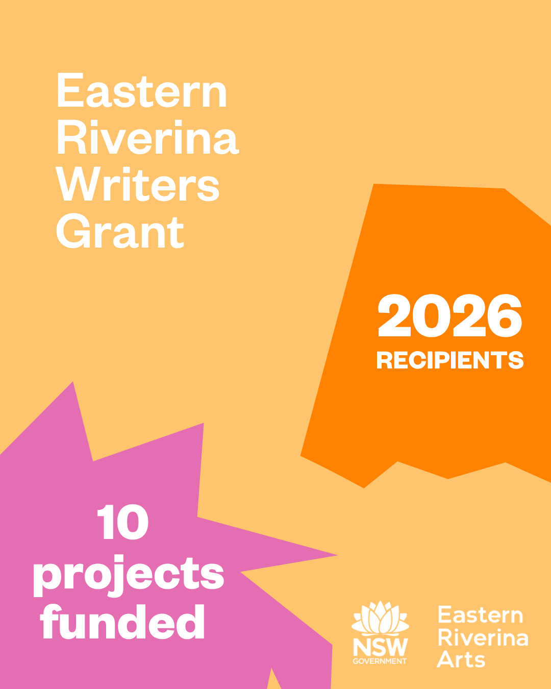 Announcing 2026 Eastern Riverina Writers Grant Recipients 