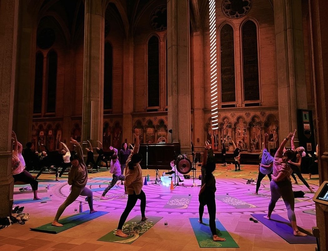 Saturday Yoga on the Labyrinth