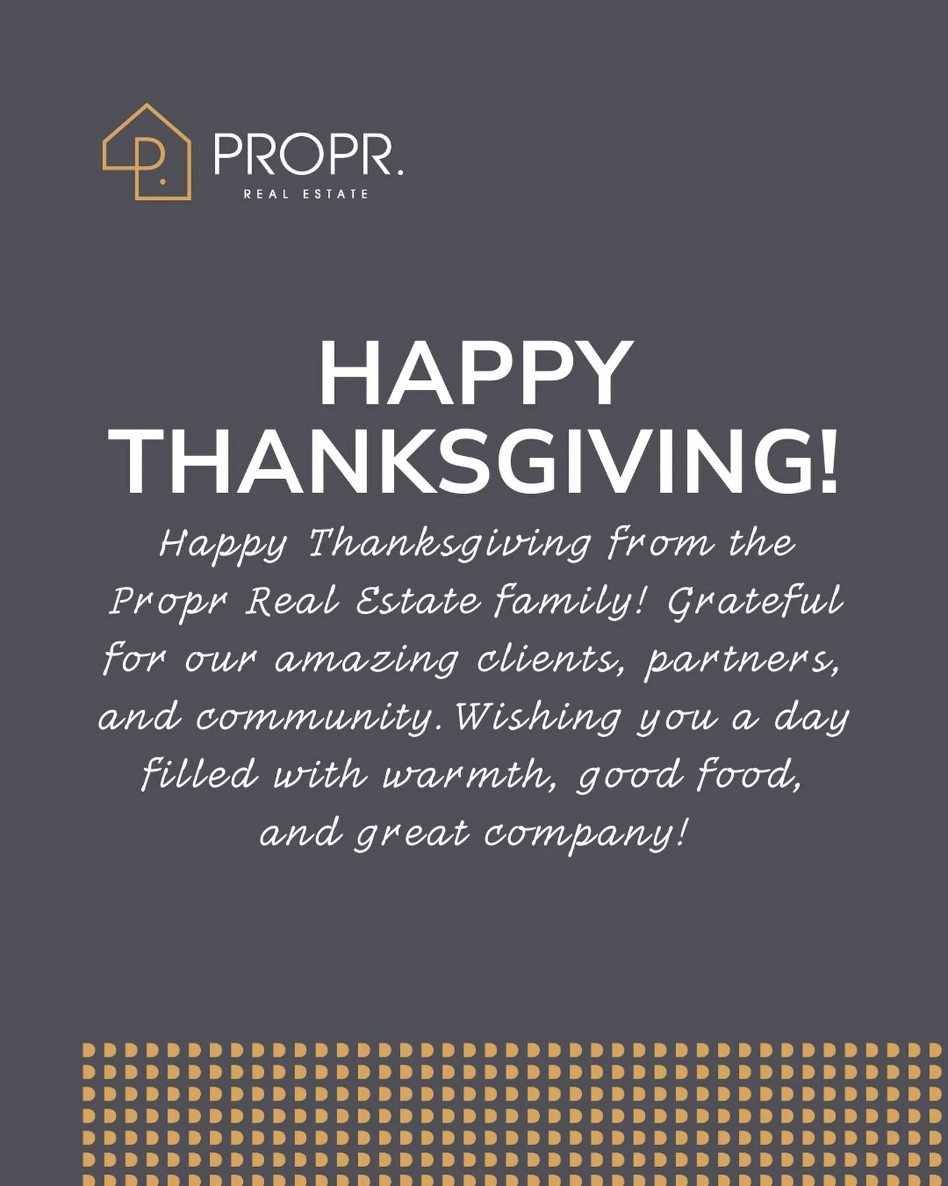 We all hope you had a happy Thanksgiving! Grateful for our amazing community!

#happythanksgiving #grateful #propertymanagement