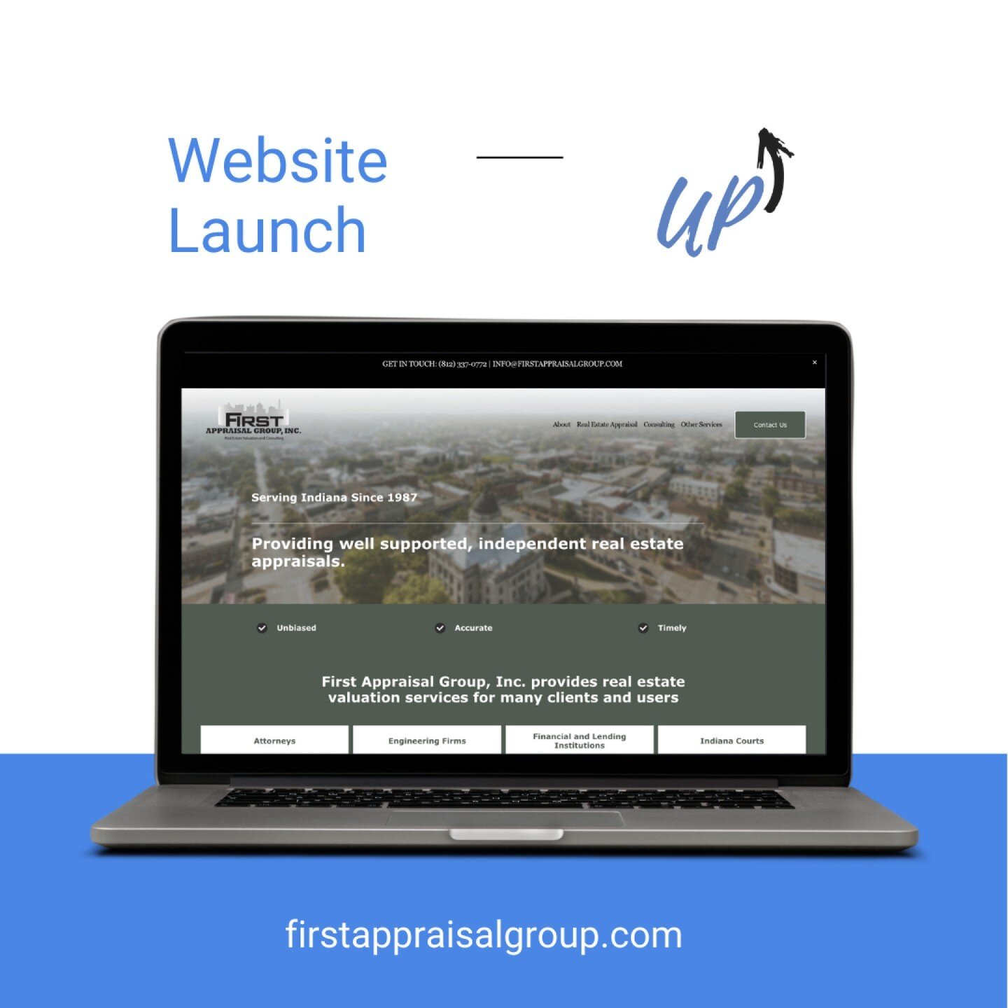 A Recent launch of a new Squarespace website for First Appraisal Group located here in Bloomington Indiana. A new website was on the list of goals for this brand in 2024 and we're happy they chose us for the job. A big thank you!
*
*
#marketingdigita