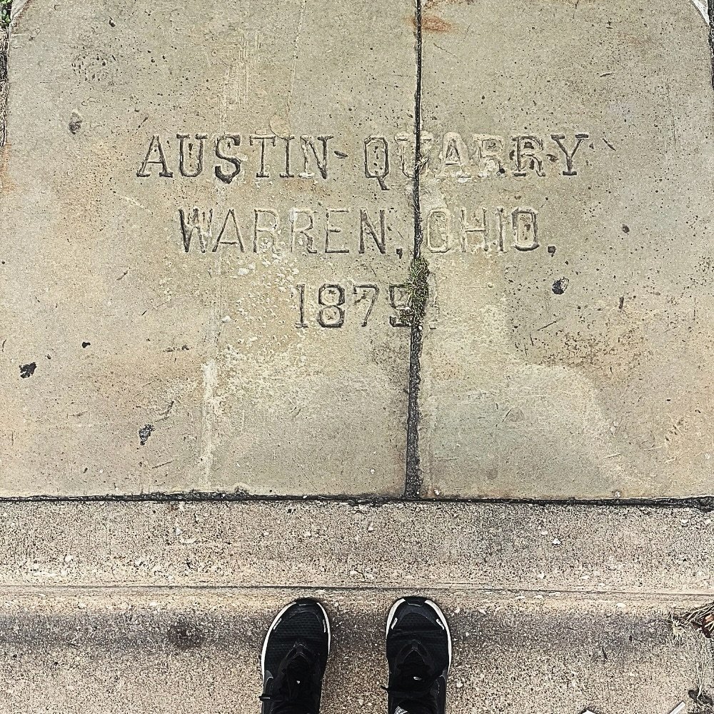 I stood on a sidewalk in Kent Ohio and snapped this pic. I thought about how this name lives on set in stone and I wondered what my own professional and personal impression on others has been. I have always had a big and soft heart. As we chase our b