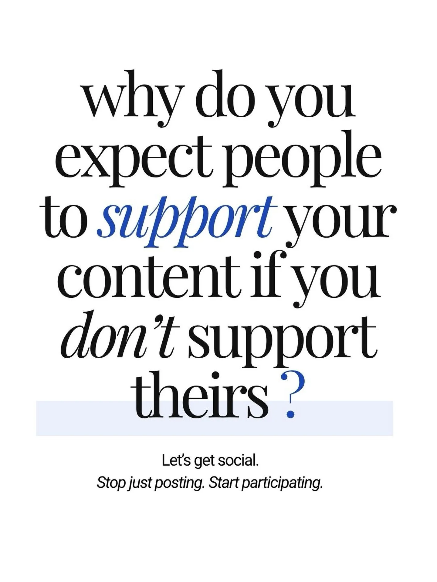 Social media is supposed to be social. 👀 We spend so much time thinking about what to post, when to post, what the algorithm wants, how many views we got&hellip; but forget there are actual people on the other side of the screen. Comment. Share. Res