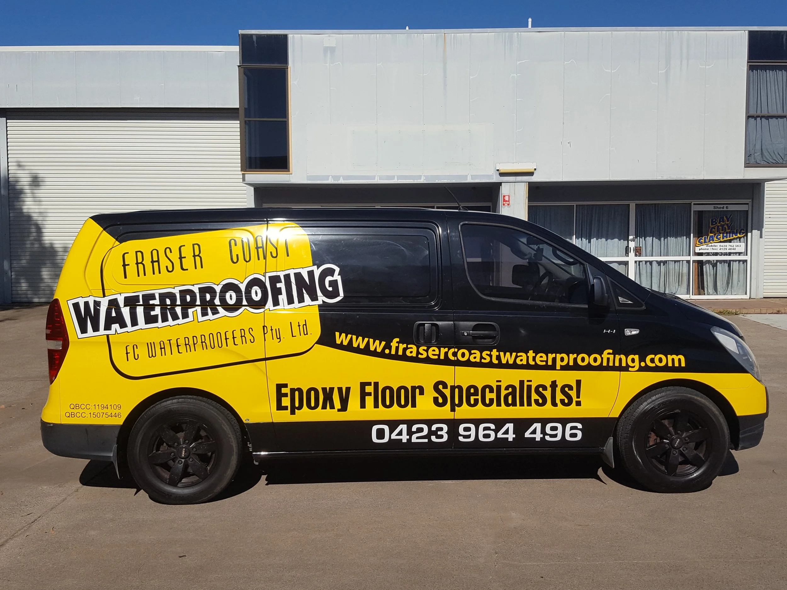 Fraser Coast Waterproofing, signage, car wraps, Fraser Coast Signs.jpg