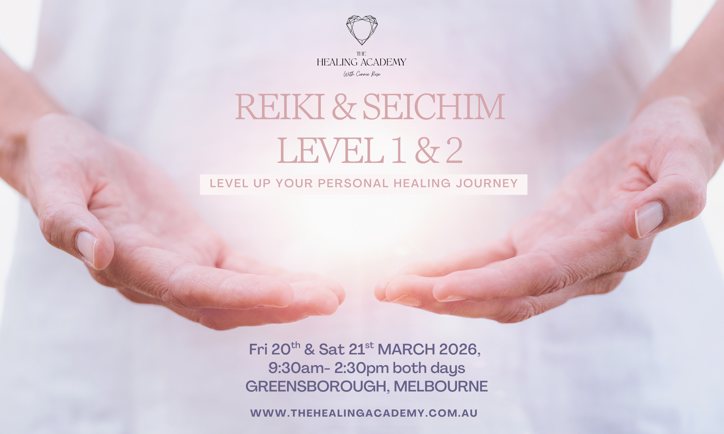 REIKI & SEICHIM LEVEL 1 & 2 TRAINING COURSE (OPTIONAL COURSE MASTERS)