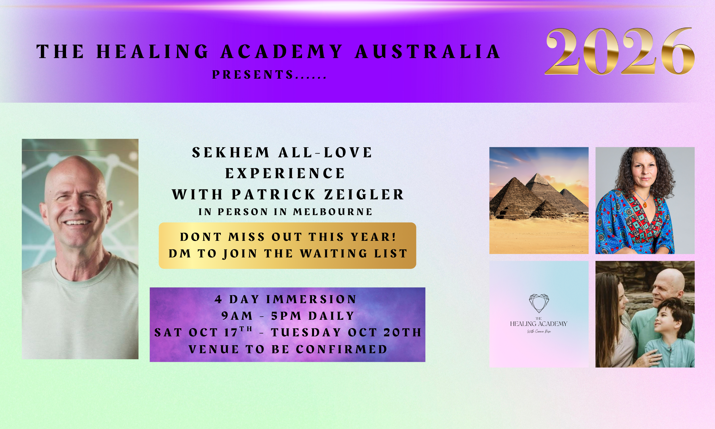 PATRICK ZEIGLER SEKHEM: 4 day Immersion in Melbourne 2026